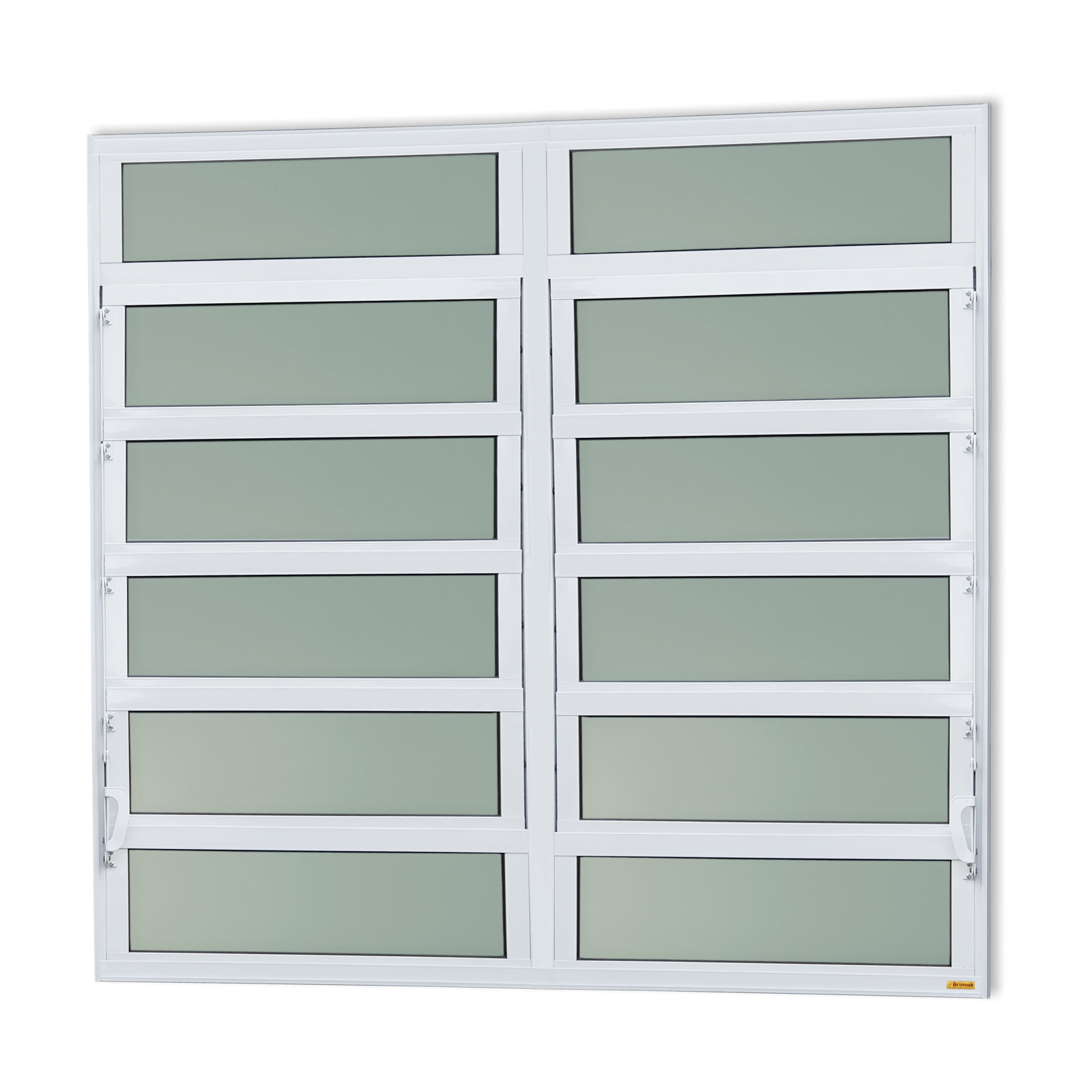Basculante de Alumínio Elite 2 seções (4F+8M) branco