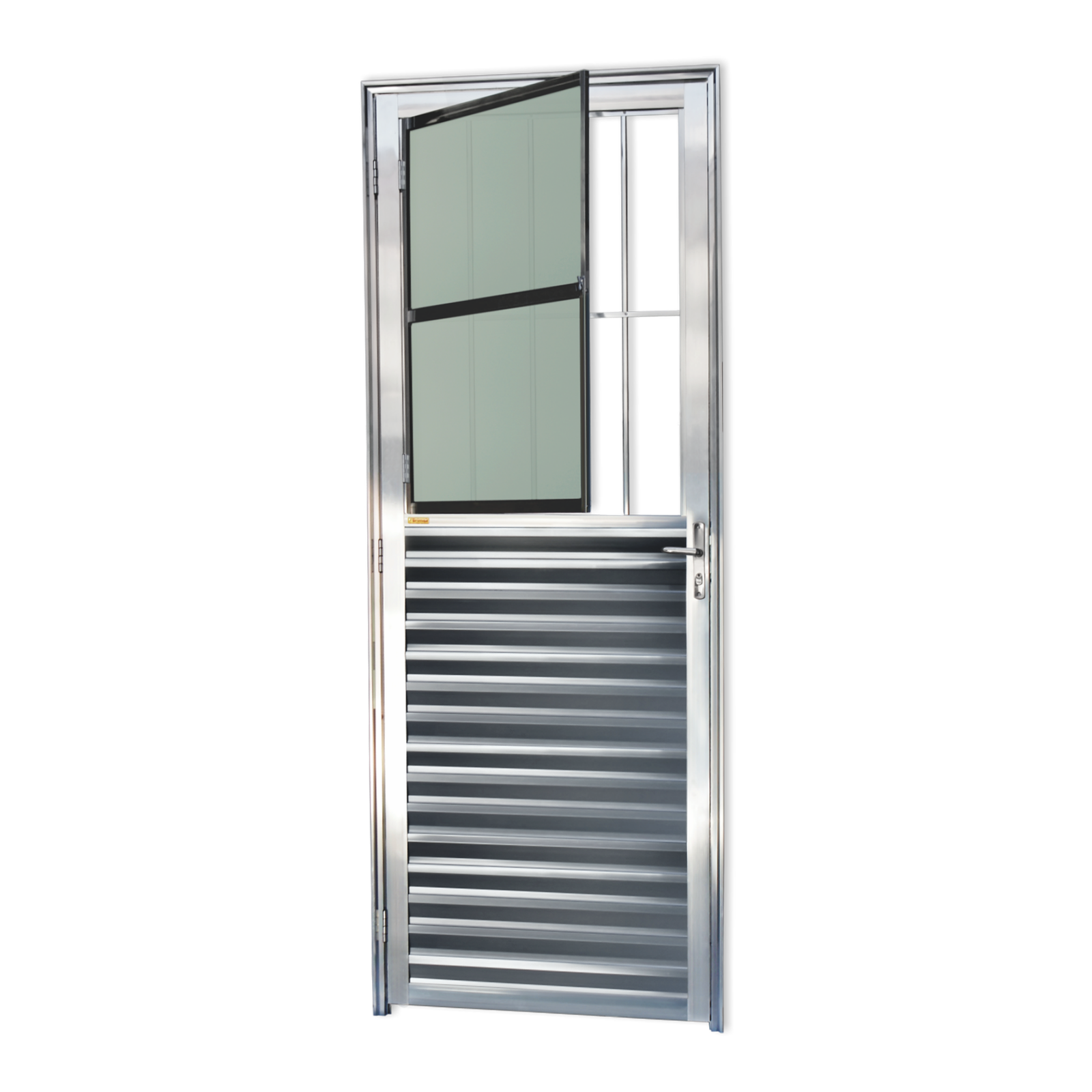 Porta de Alumínio Sala Linha L-25 brilhante