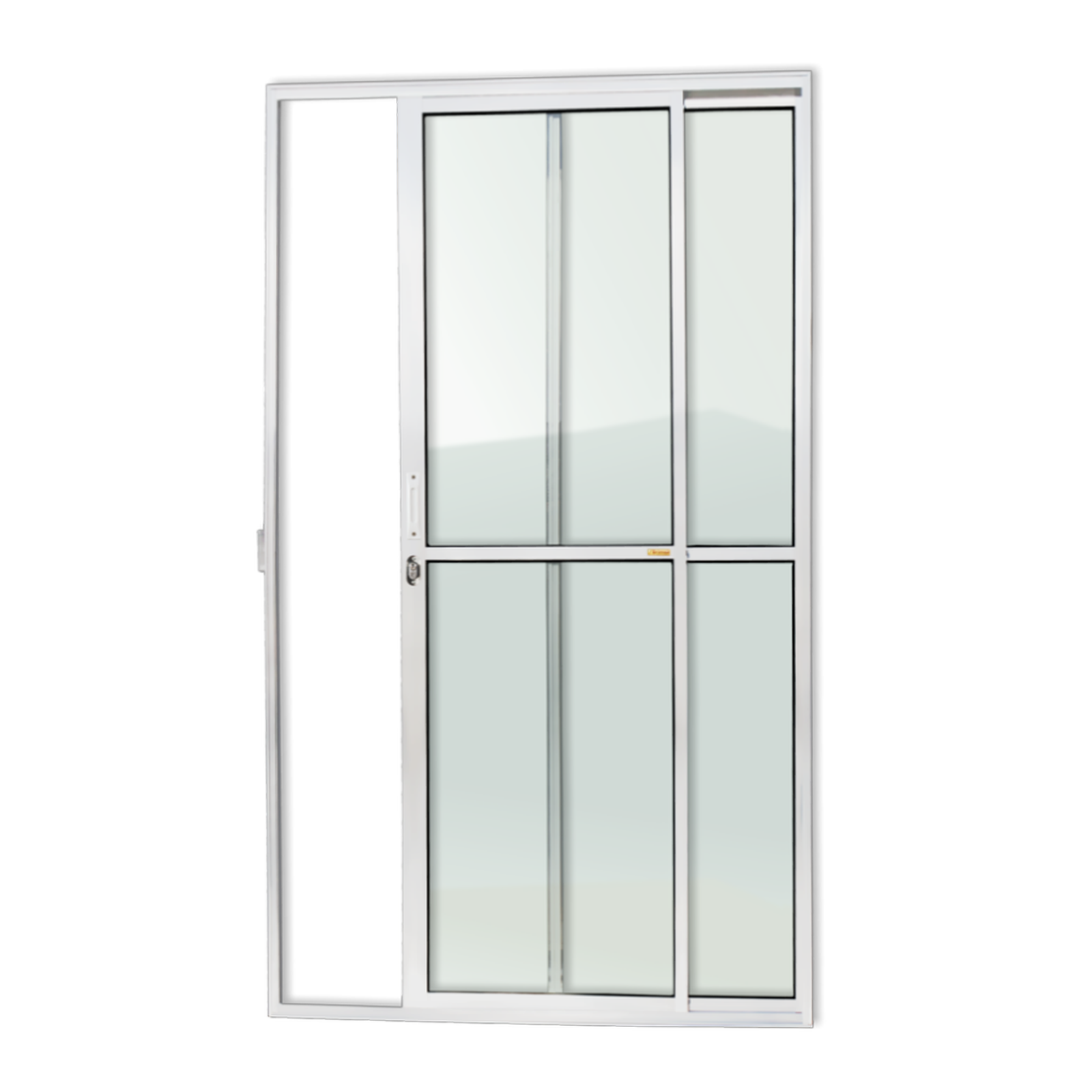 Porta Correr de Alumínio 2 Folhas branco