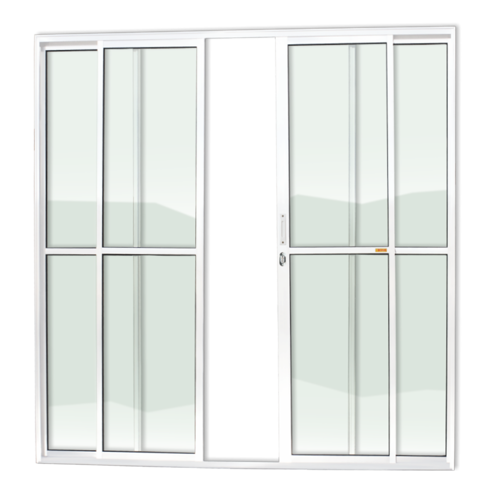 Porta Correr de Alumínio 4 Folhas branco