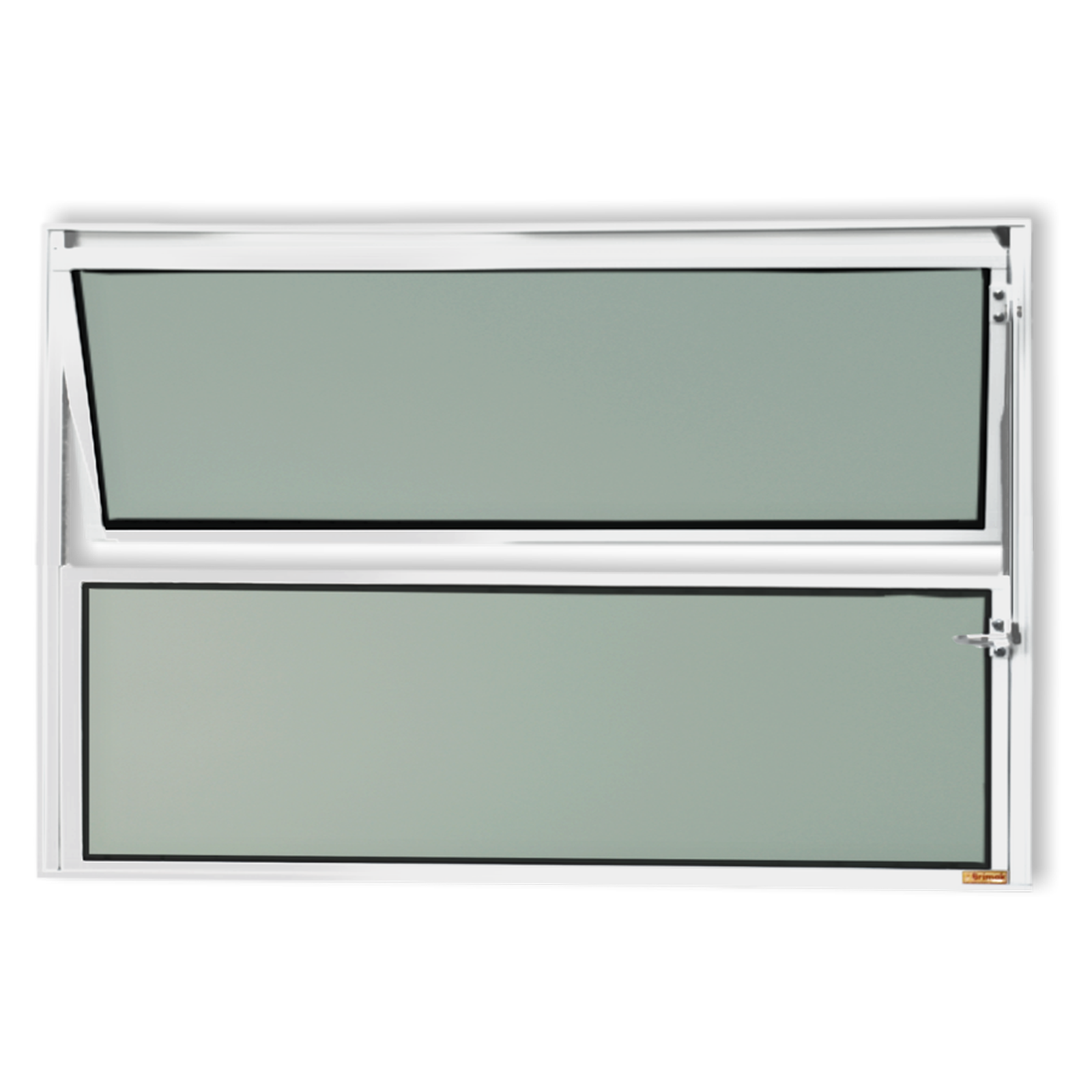 Basculante de Alumínio Master 1 seção (1F+1M) branco