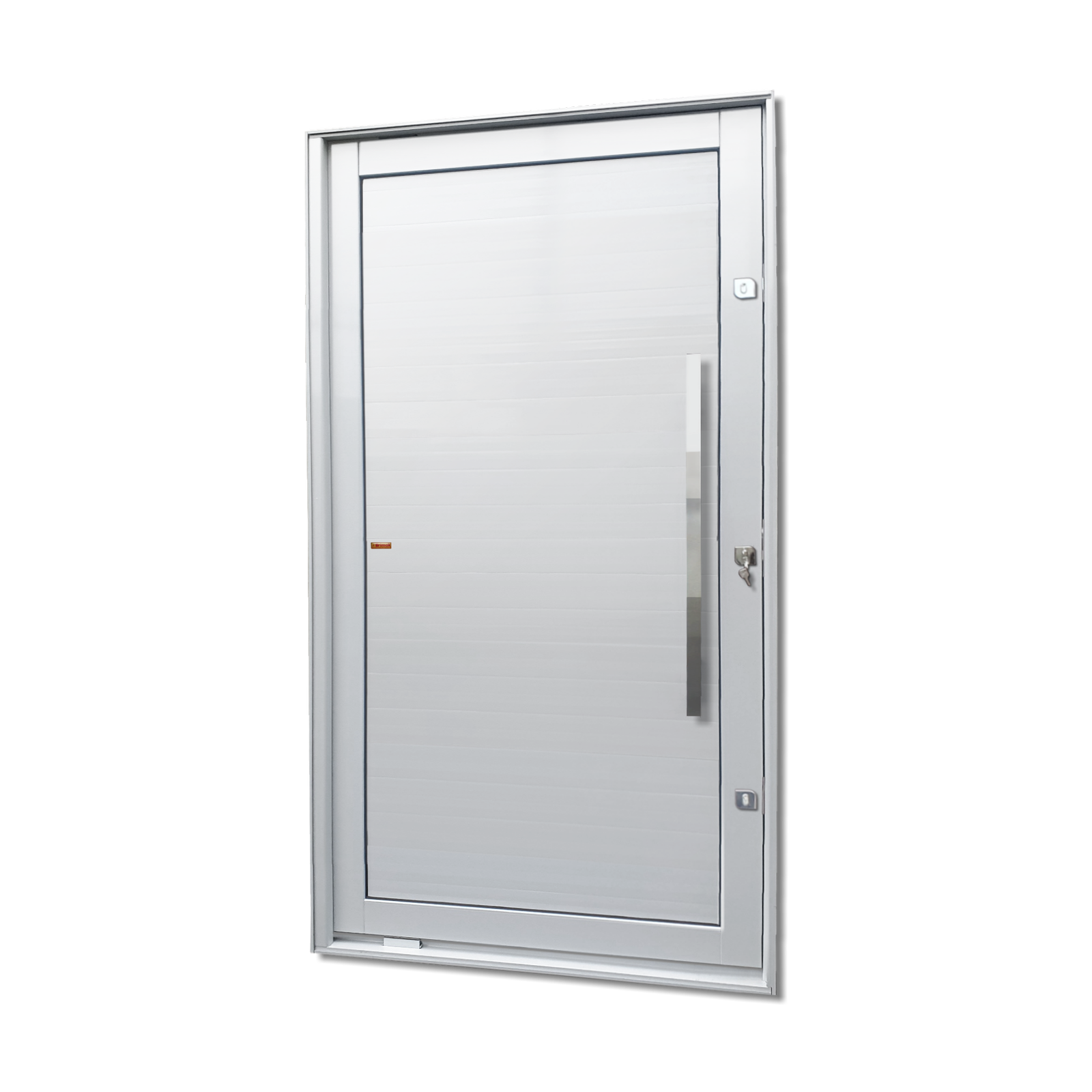 Porta Pivotante de Alumínio Lambril c/Puxador Linha Elite branco