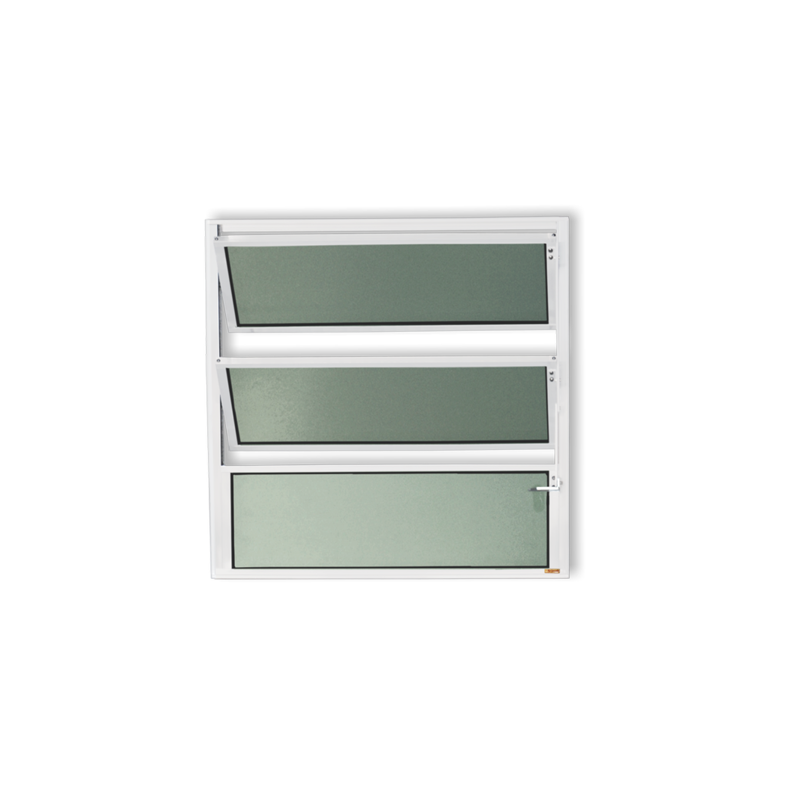 Basculante de Alumínio Plus 1 seção (1F+2M) branco