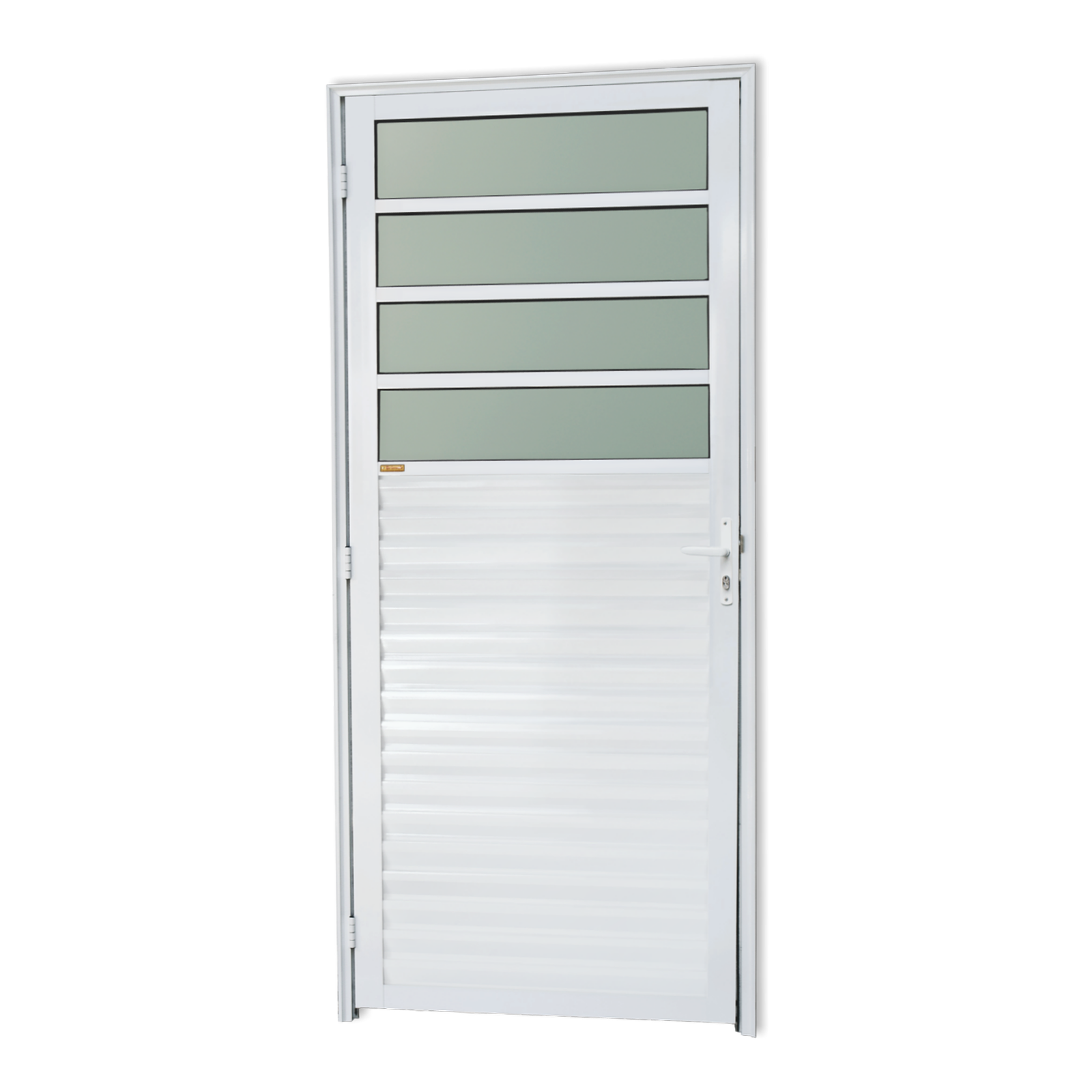 Porta de Alumínio Cozinha Linha Super-25 branco