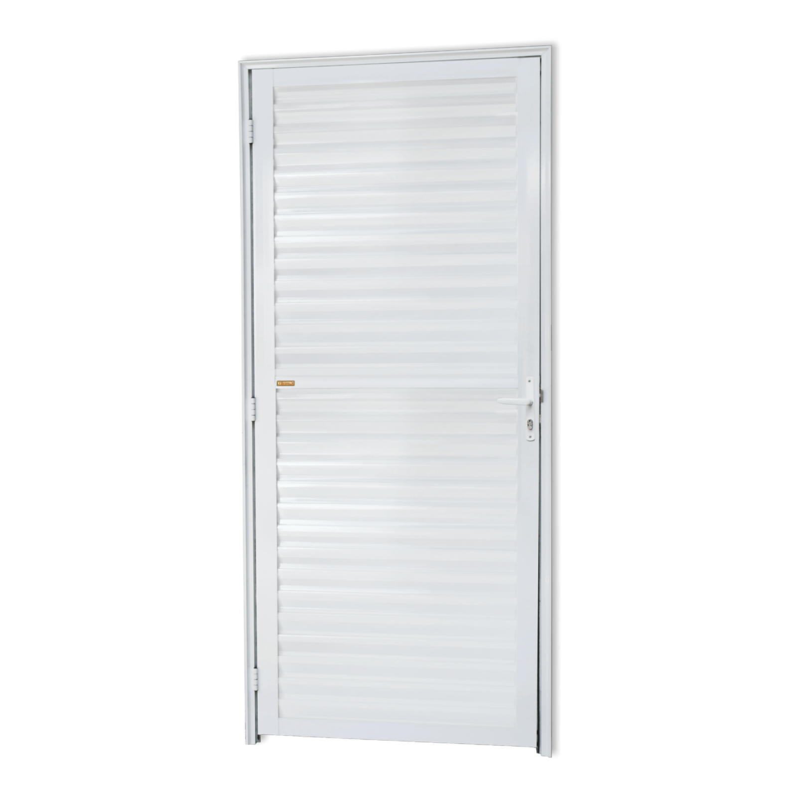 Porta de Alumínio Fechada Linha Super-25 branco