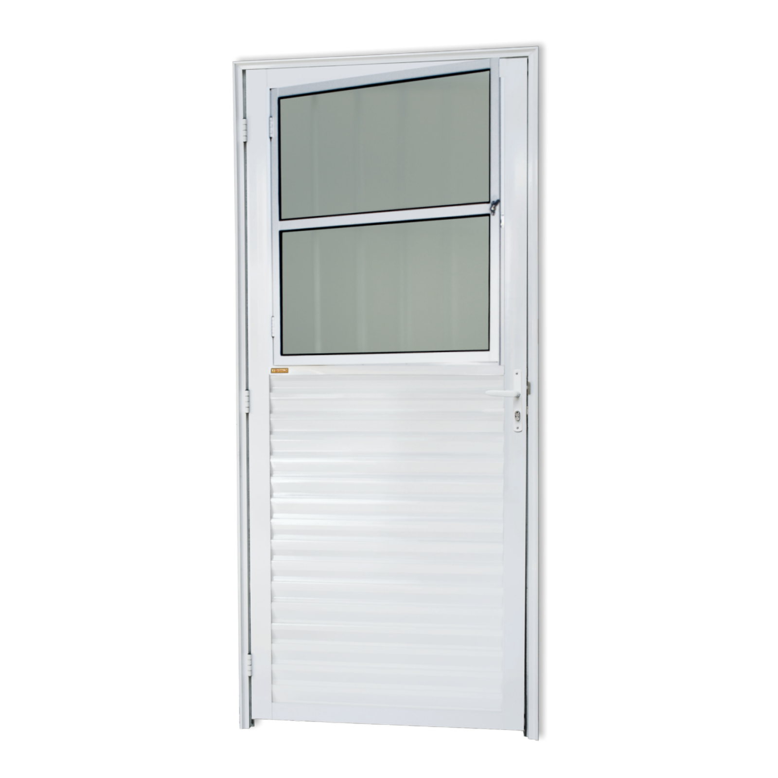 Porta de Alumínio Sala Linha Super-25 branco