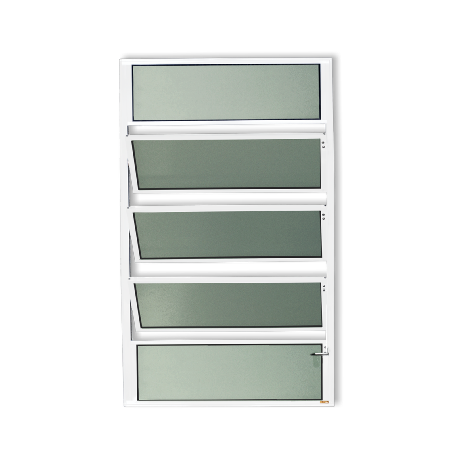 Basculante de Alumínio Plus 1 seção (2F+3M) branco