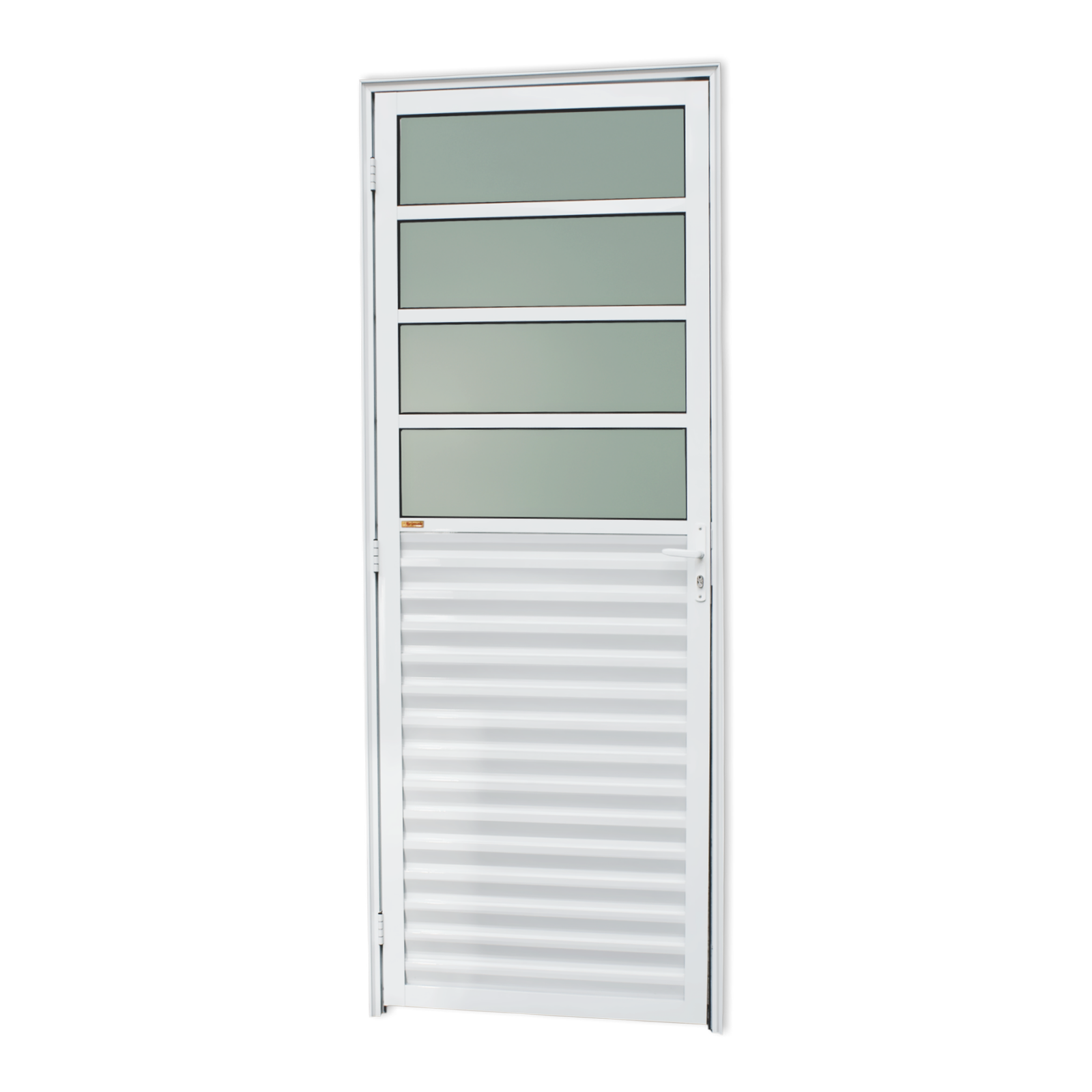 Porta de Alumínio Cozinha Linha L-25 branco