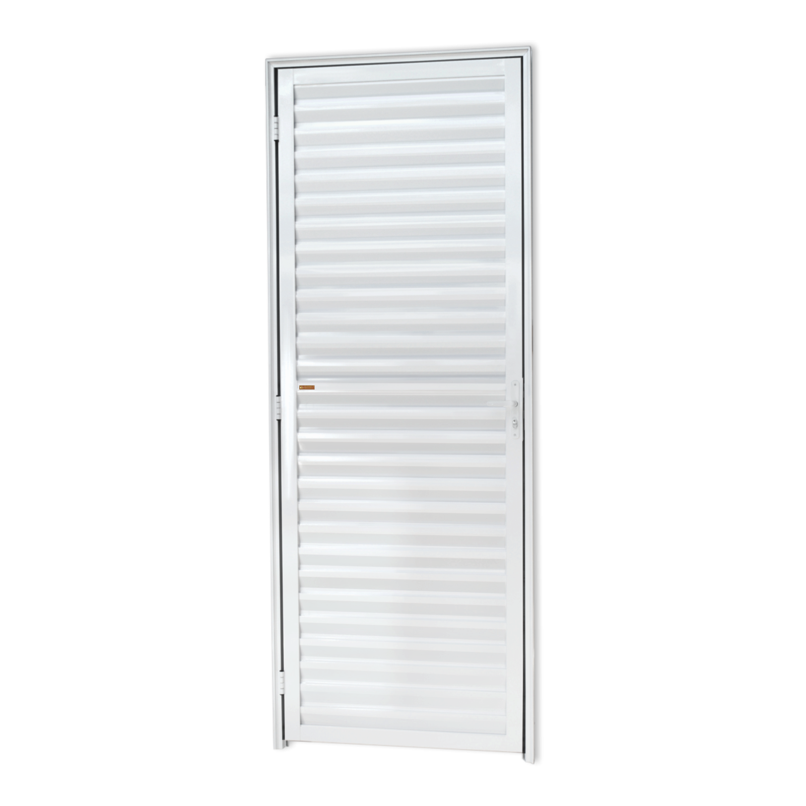Porta de Alumínio Fechada Linha L-25 branco