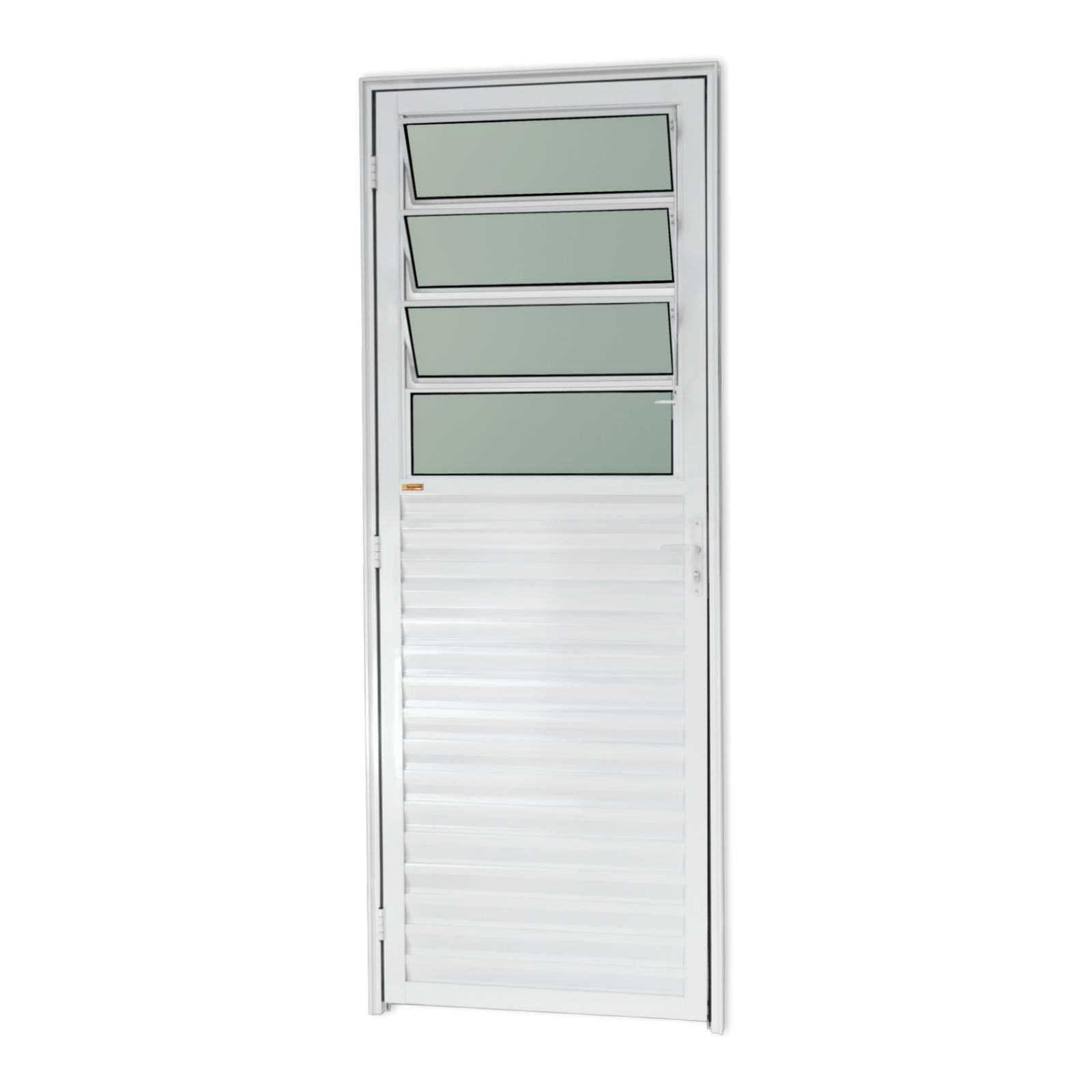 Porta de Alumínio Basculante Linha L-25 branco