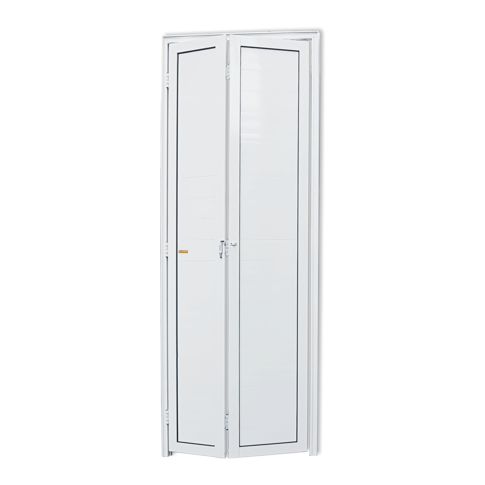 Porta de Alumínio Camarão Lambril Linha L-25 branco