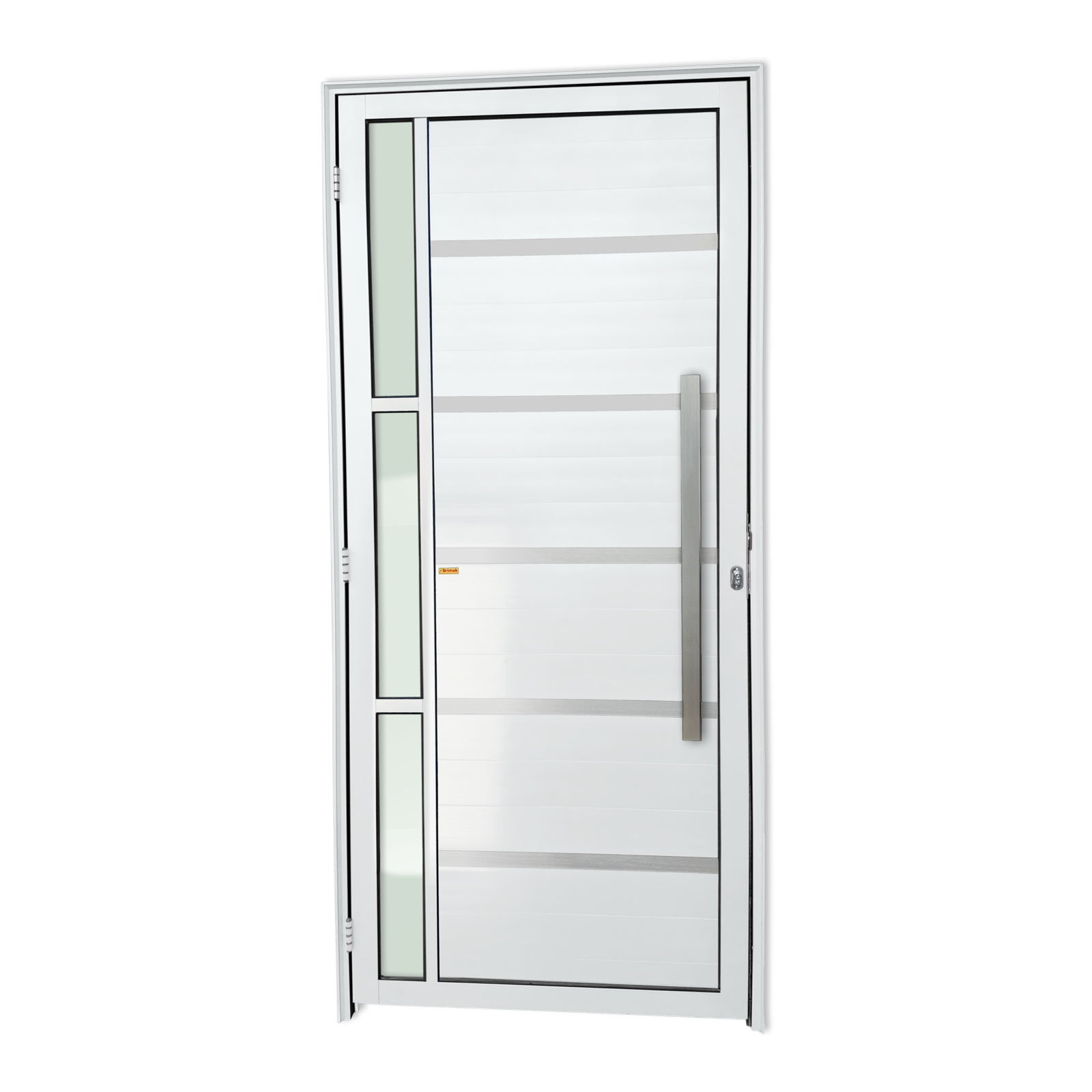 Porta de Alumínio Miraggio c/Puxador Linha Super-25 branco