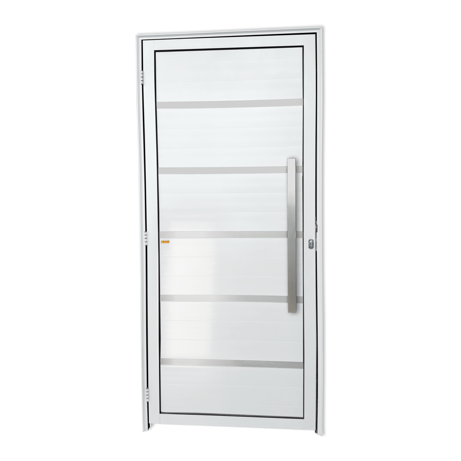 Porta de Alumínio Premium c/Puxador Linha Super-25 branco