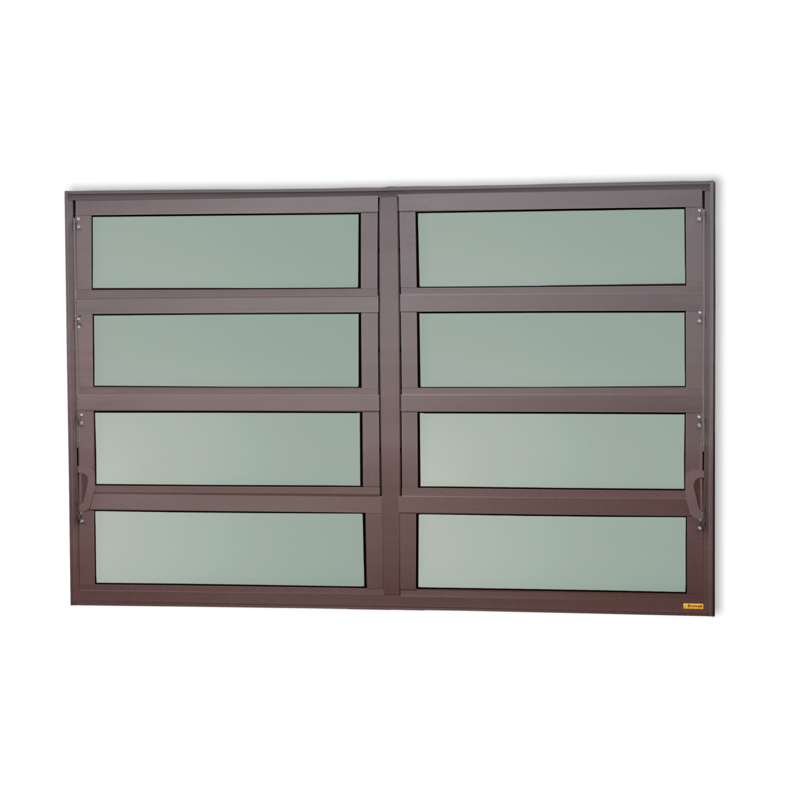 Basculante de Alumínio Elite 2 seções (2F+6M) corten