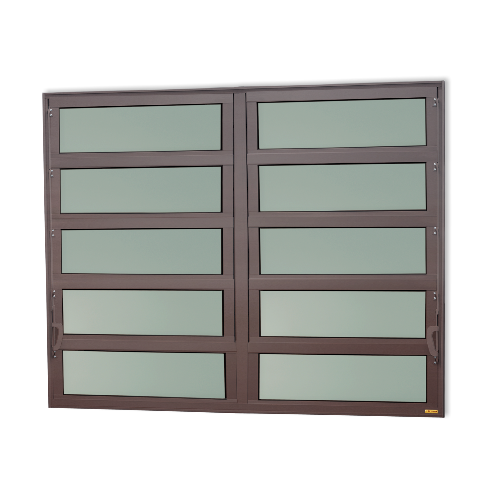 Basculante de Alumínio Elite 2 seções (2F+8M) corten