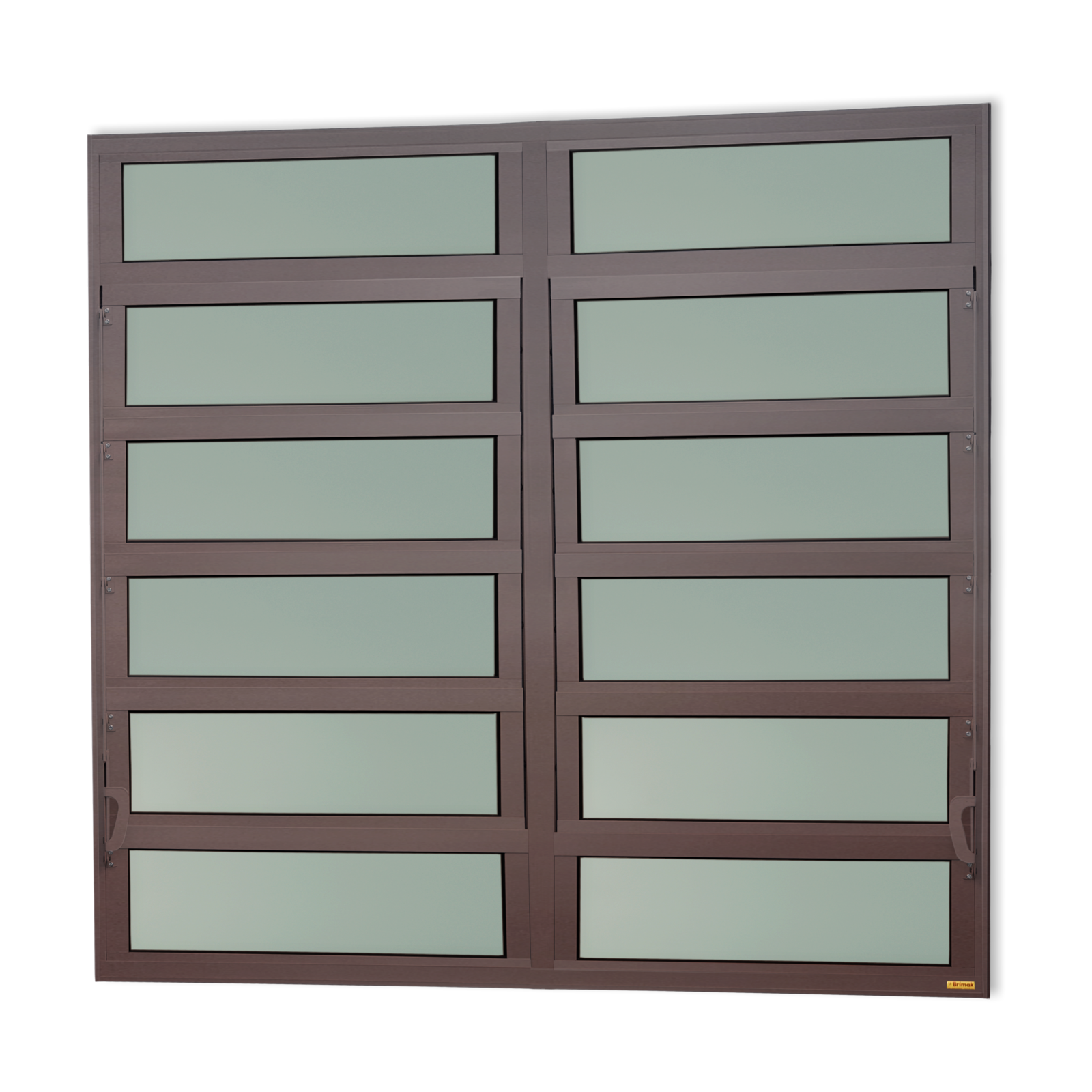 Basculante de Alumínio Elite 2 seções (4F+8M) corten