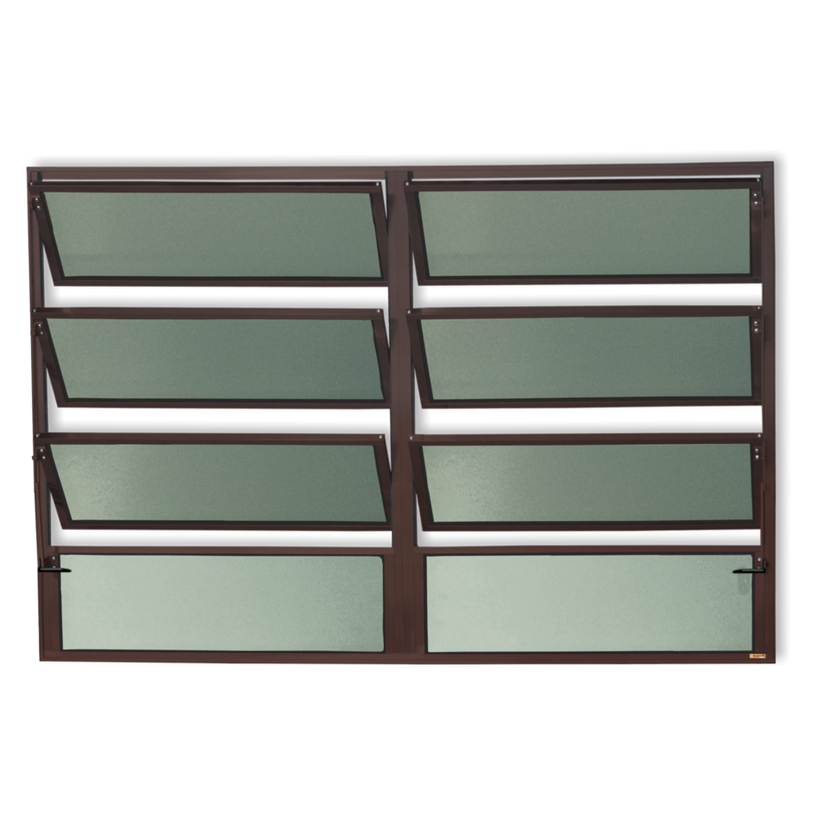 Basculante de Alumínio Plus 2 seções (2F+6M) corten