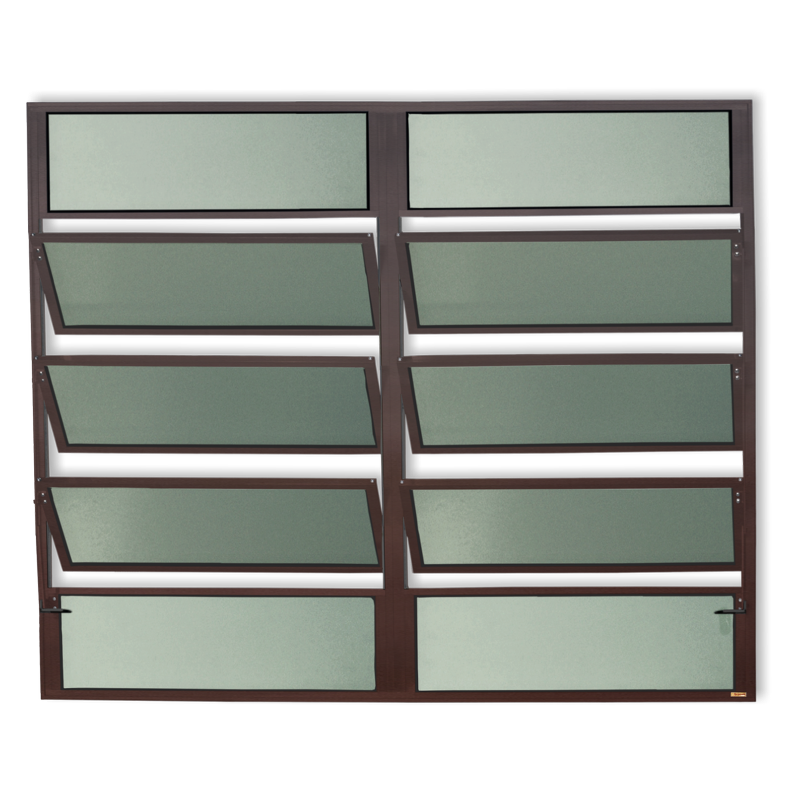 Basculante de Alumínio Plus 2 seções (4F+6M) corten