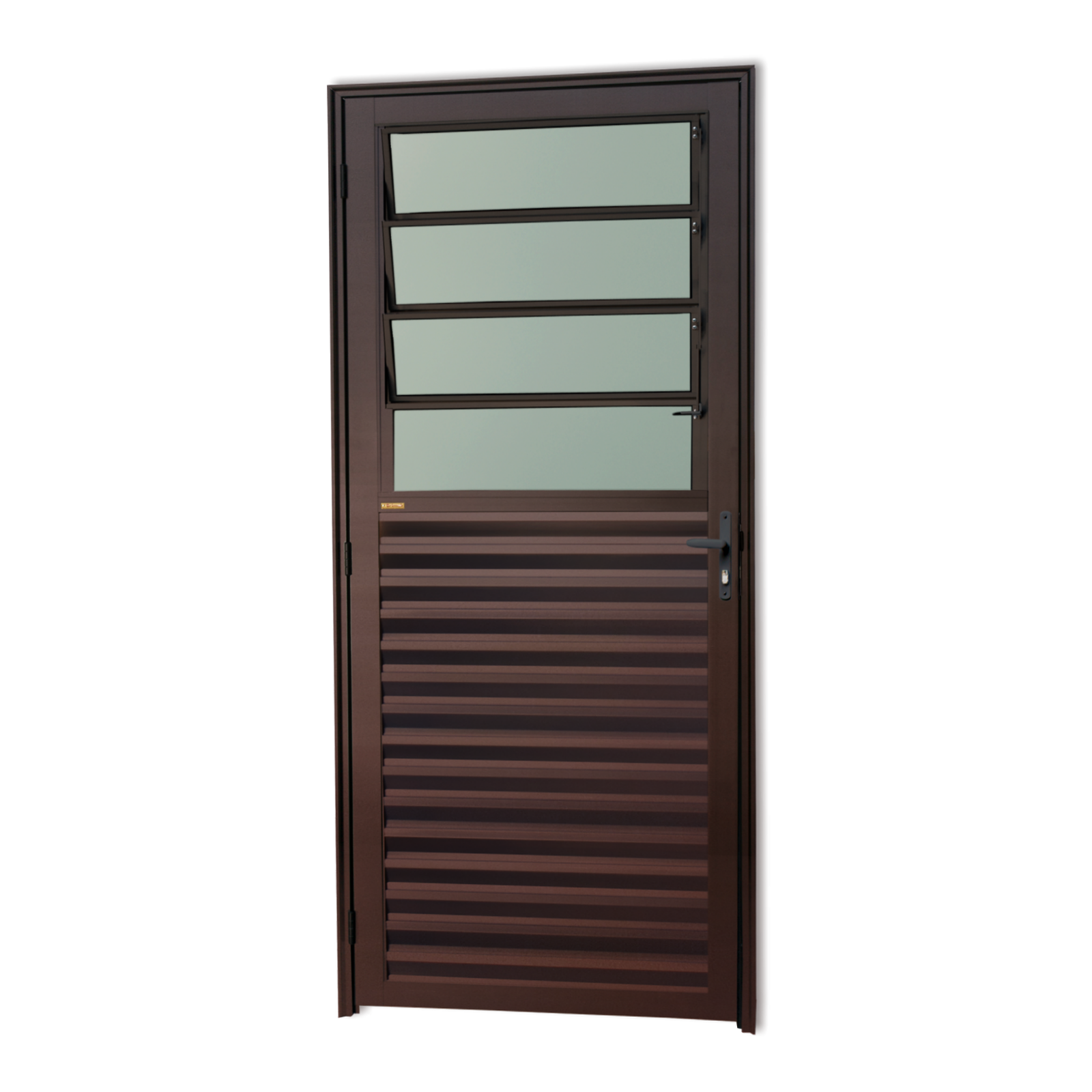 Porta de Alumínio Basculante Linha Super-25 corten
