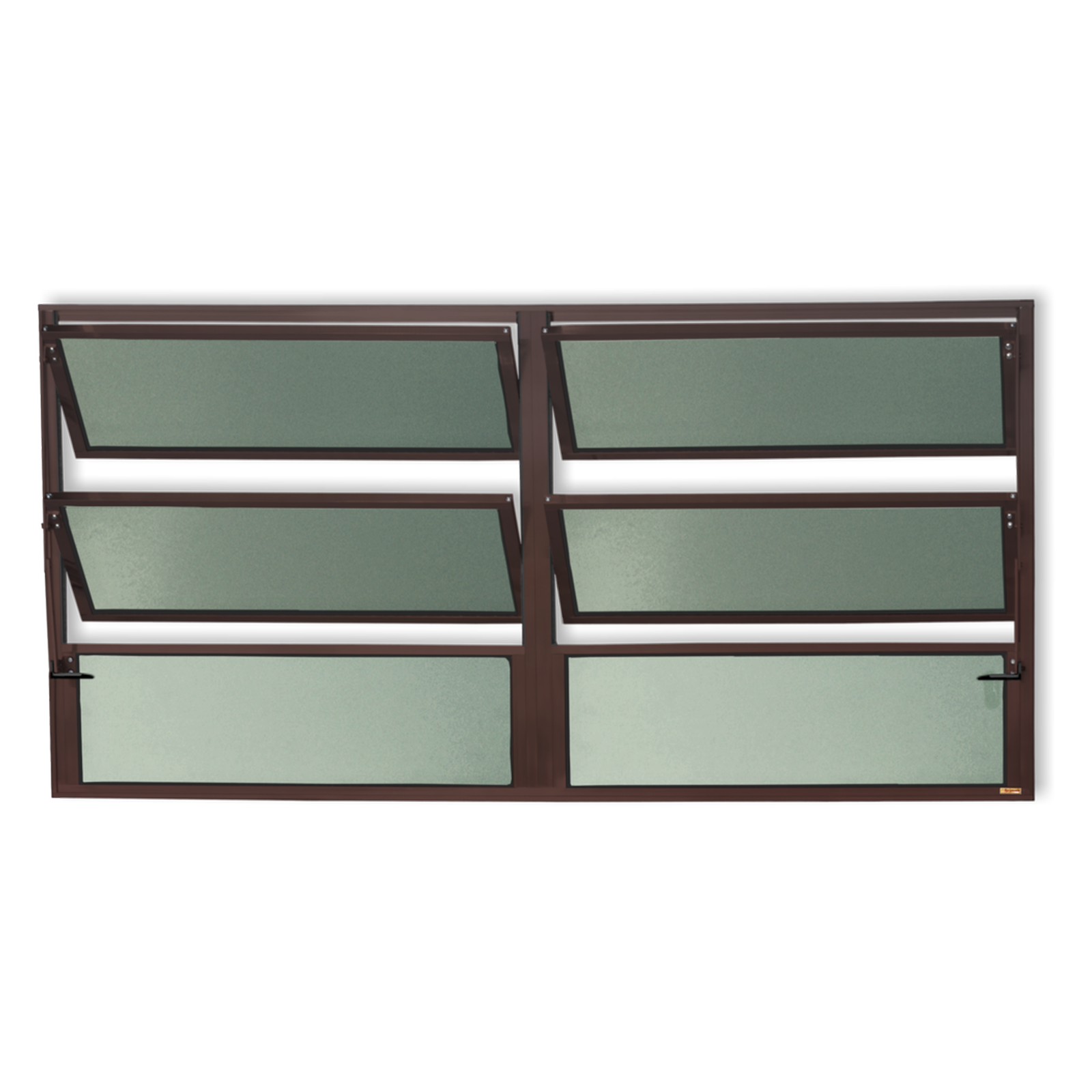 Basculante de Alumínio Plus 2 seções (2F+4M) corten