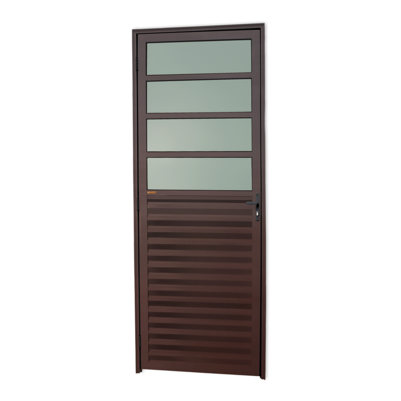 Porta de Alumínio Cozinha Linha L-25 corten