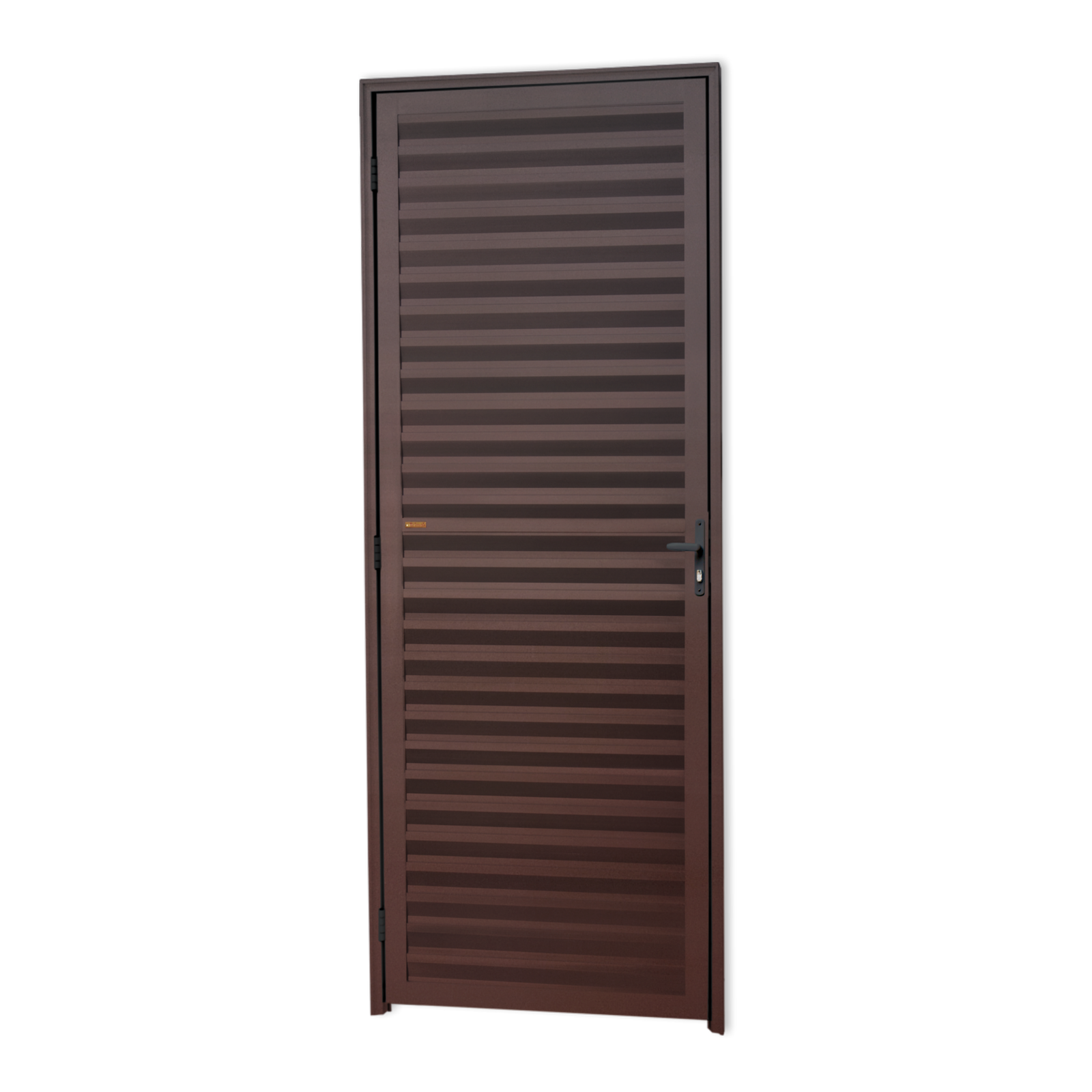 Porta de Alumínio Fechada Linha L-25 corten