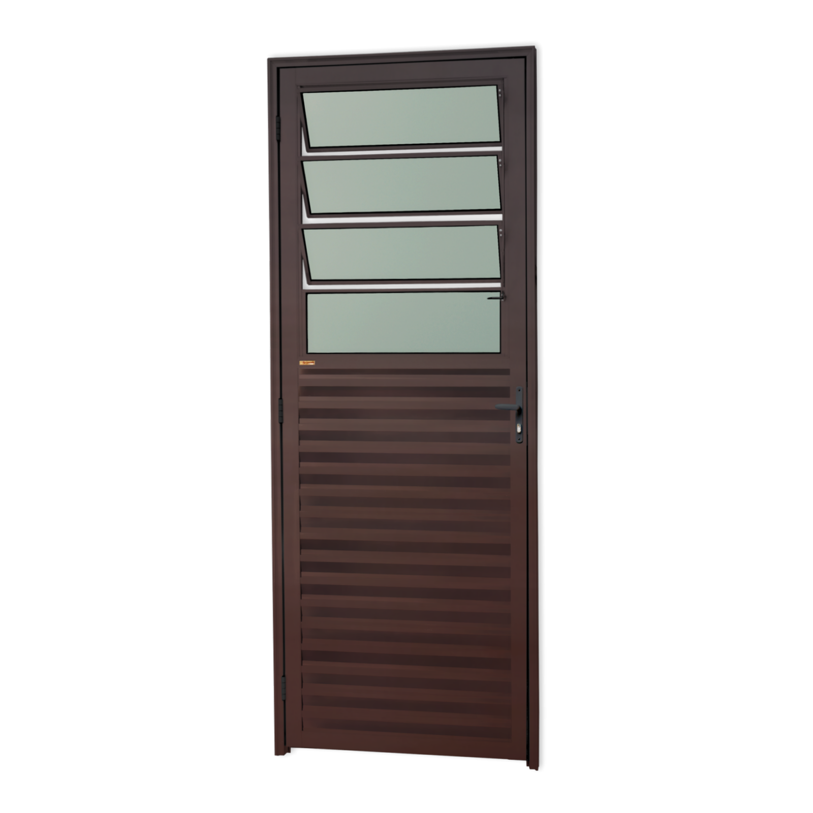 Porta de Alumínio Basculante Linha L-25 corten