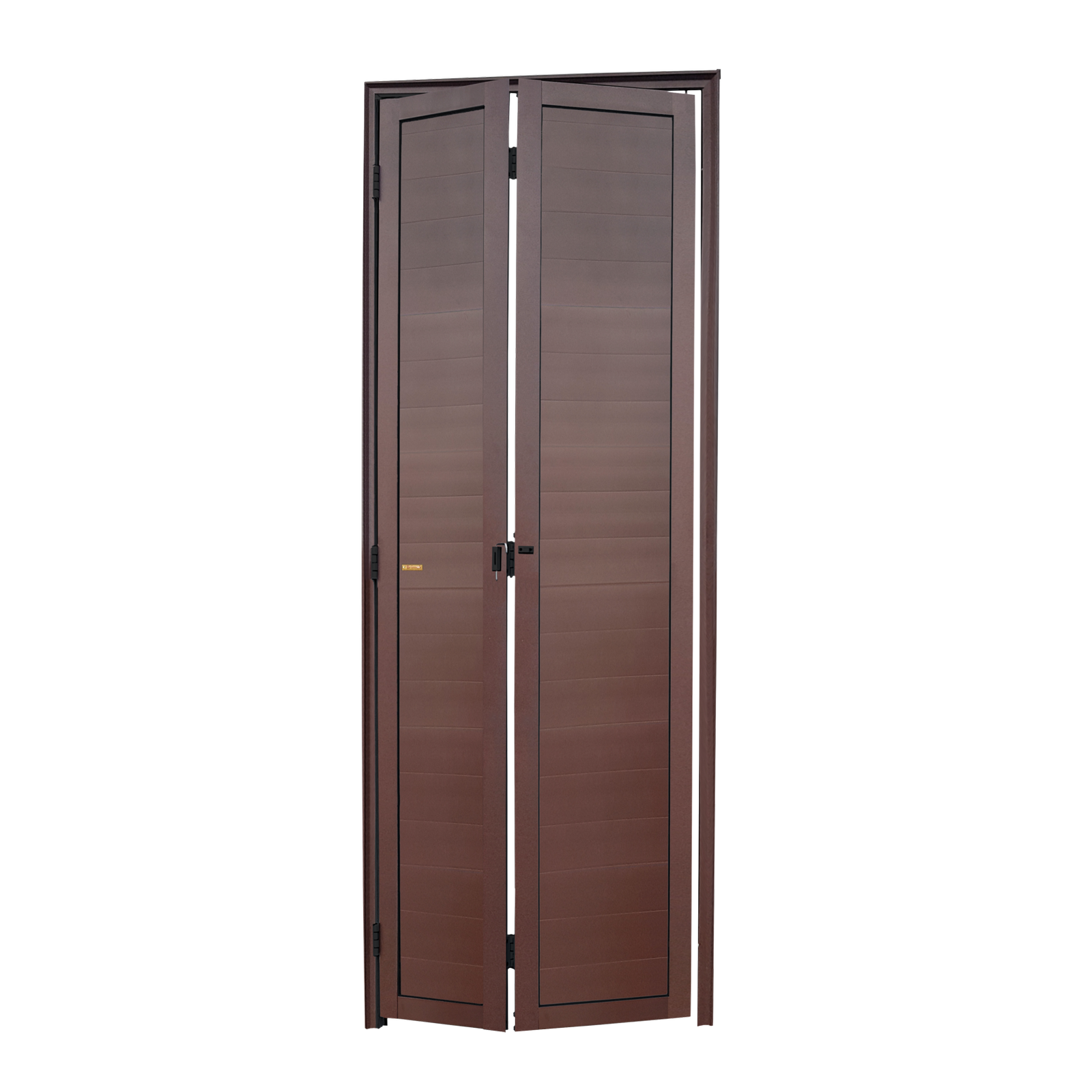 Porta de Alumínio Camarão Lambril Linha L-25 corten
