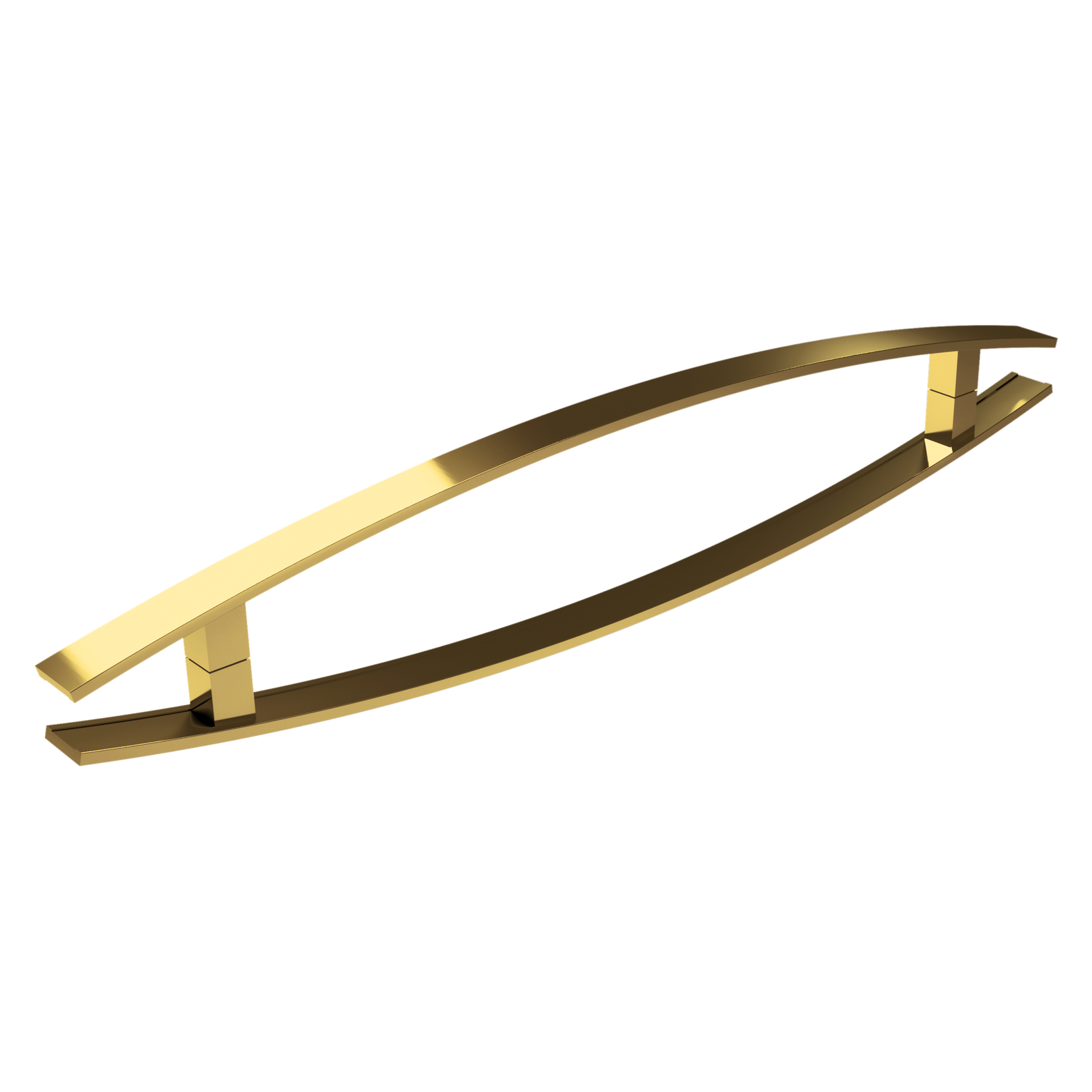Porta de Alumínio Premium c/Puxador Linha Super-25 corten dourado
