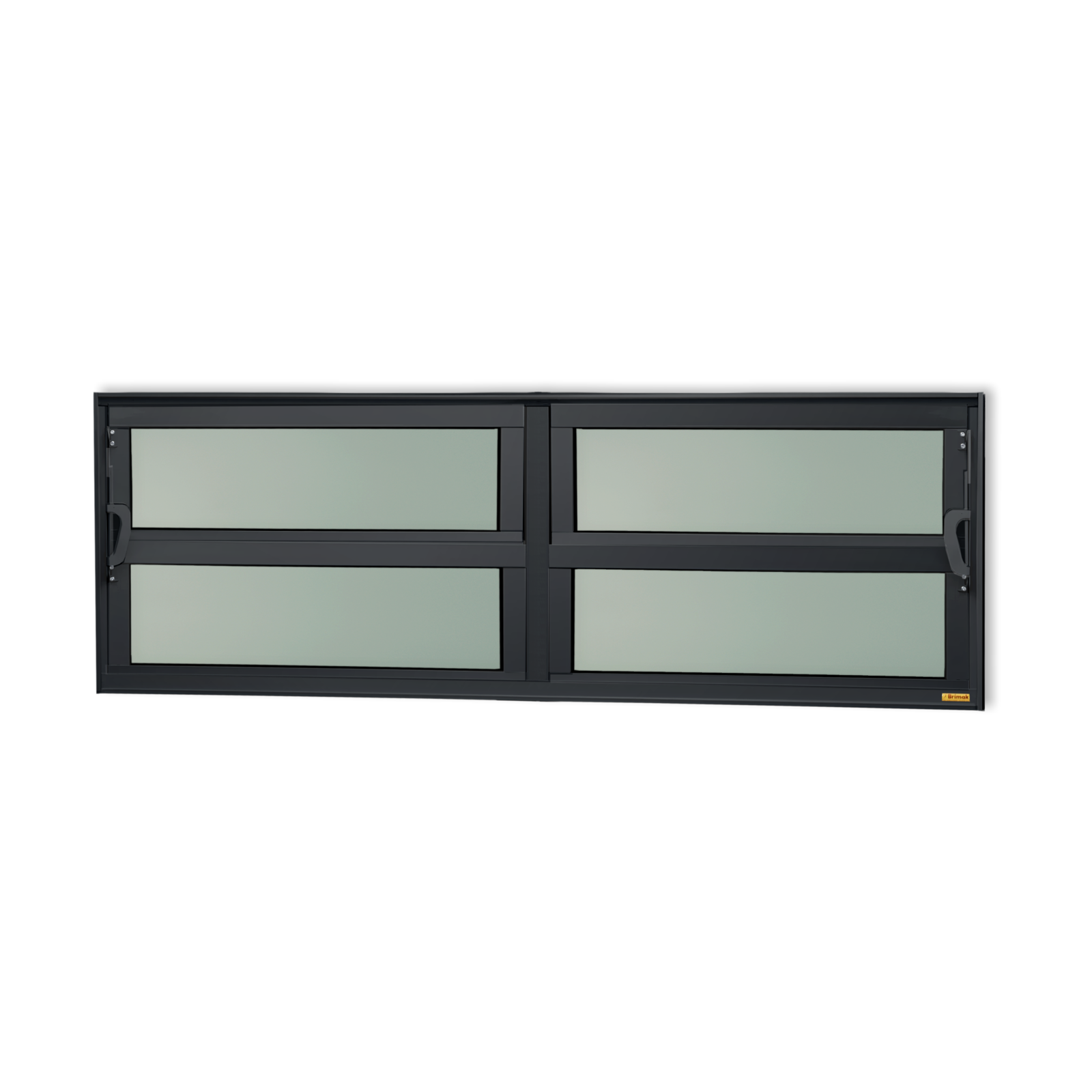 Basculante de Alumínio Elite 2 seções (2F+2M) preto