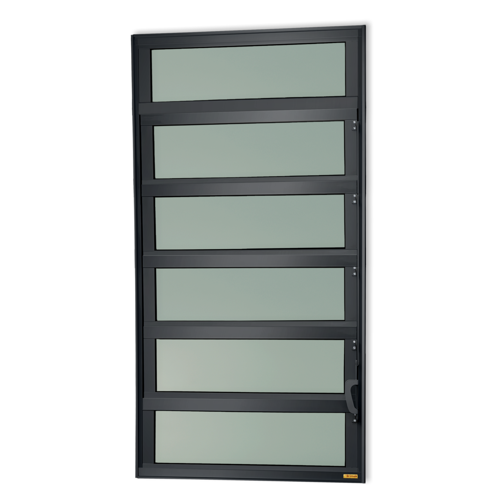 Basculante de Alumínio Elite 1 seção (2F+4M) preto