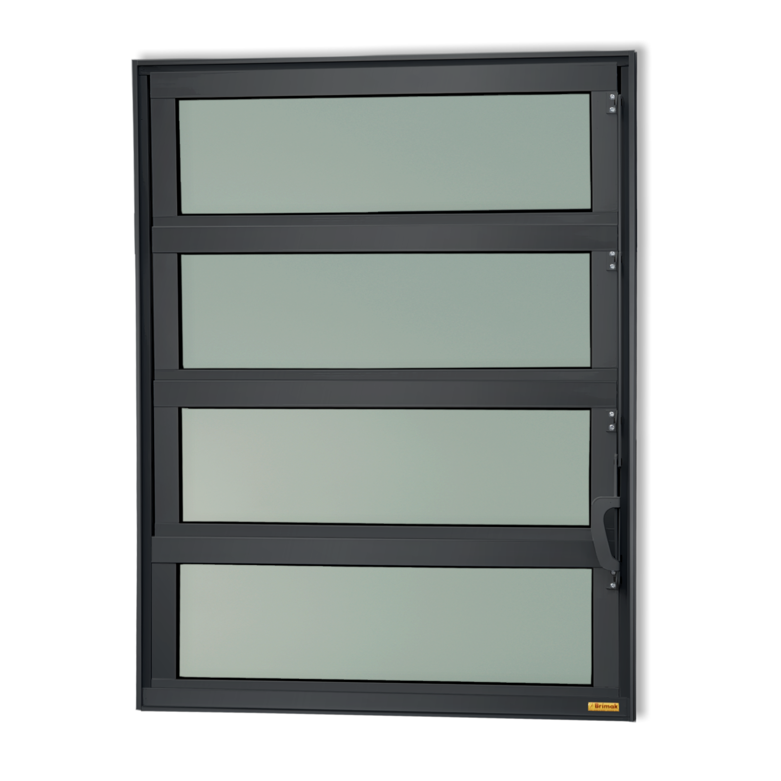 Basculante de Alumínio Elite 1 seção (1F+3M) preto