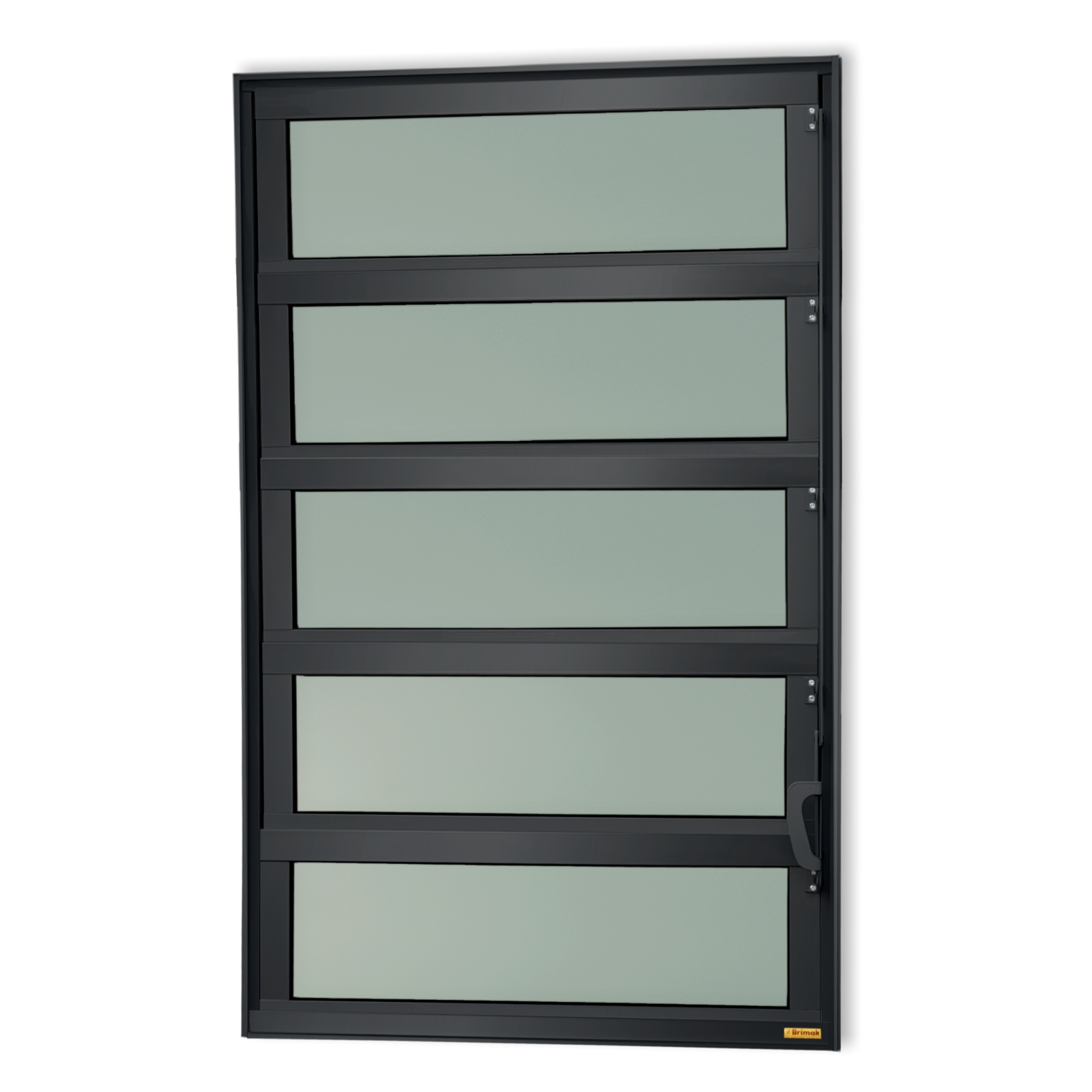 Basculante de Alumínio Elite 1 seção (1F+4M) preto