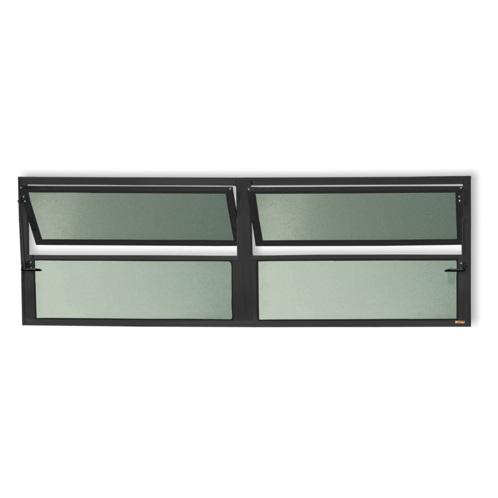 Basculante de Alumínio Plus 2 seções (2F+2M) preto