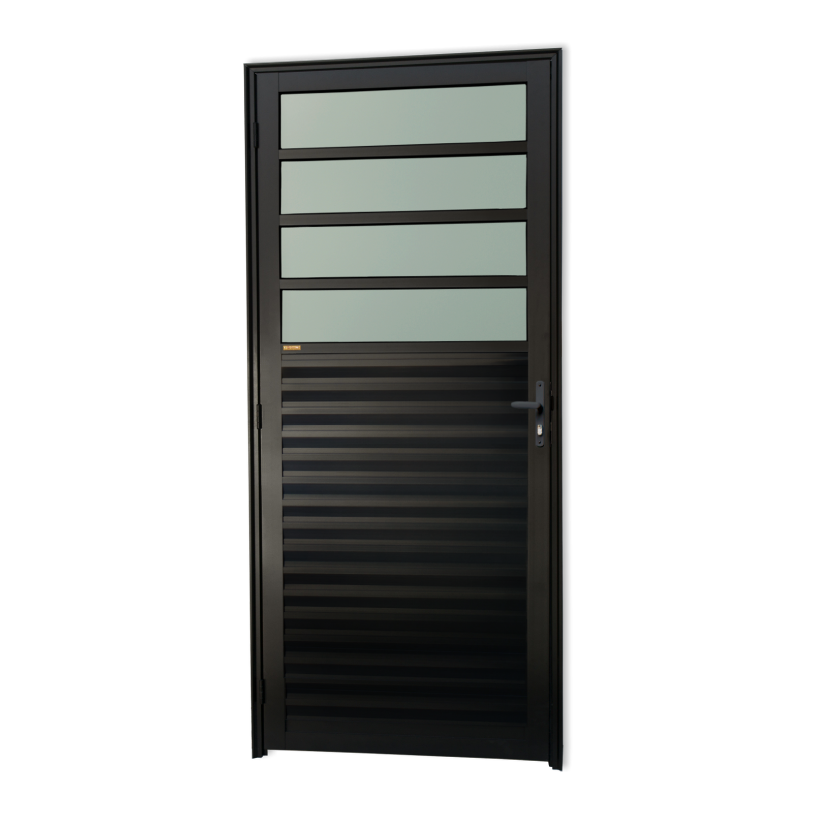 Porta de Alumínio Cozinha Linha Super-25 preto