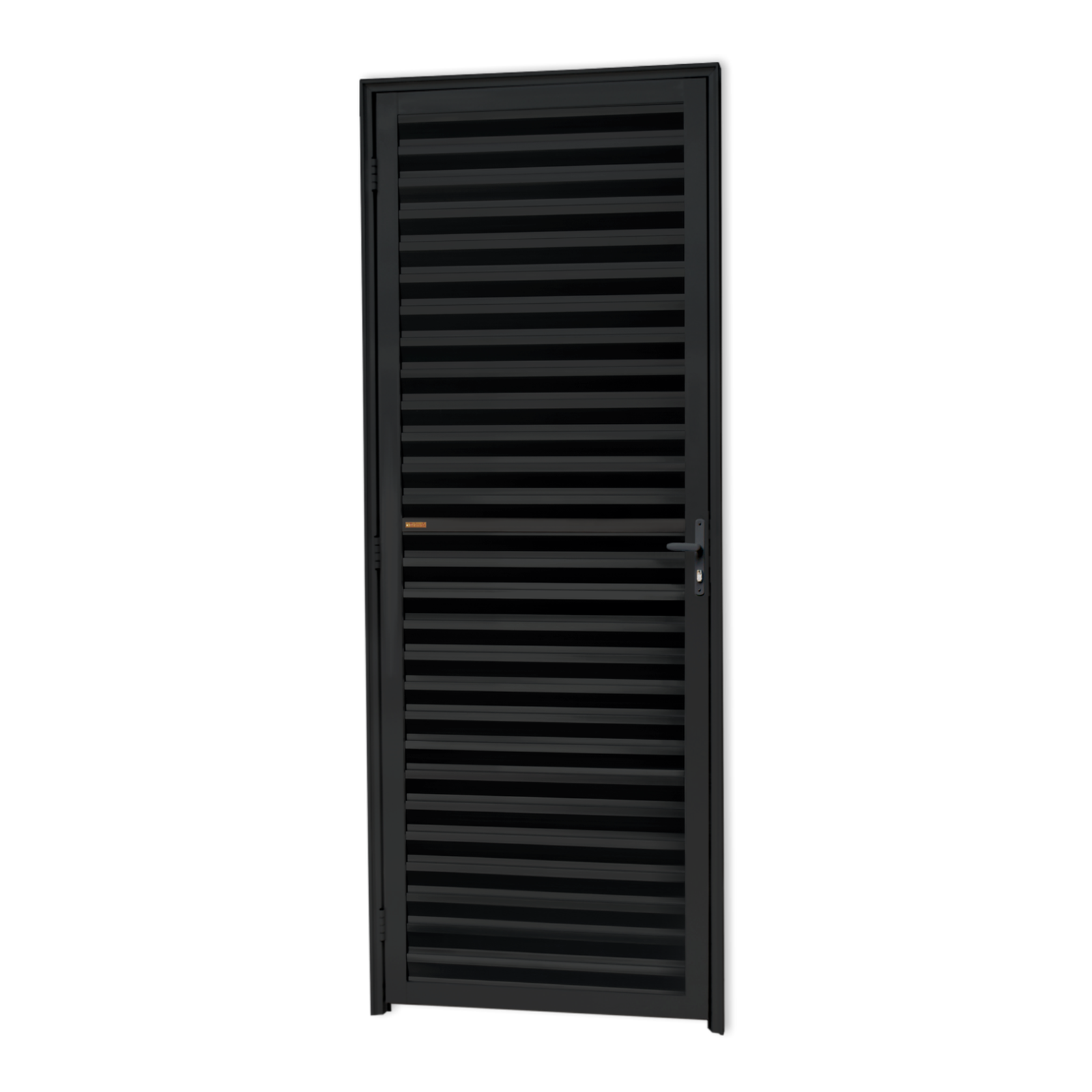 Porta de Alumínio Fechada Linha L-25 preto