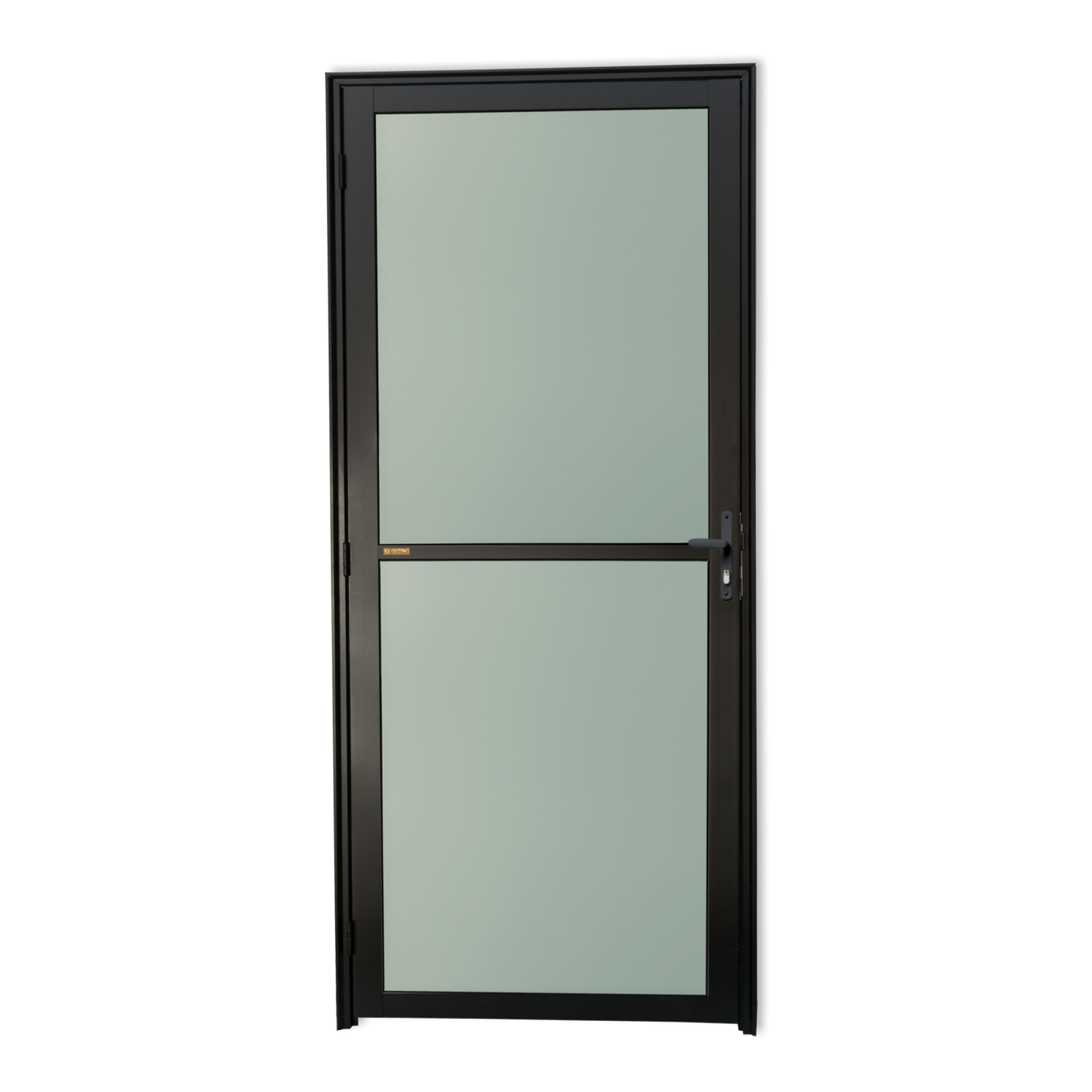 Porta de Alumínio Vidrão Linha Super-25 preto