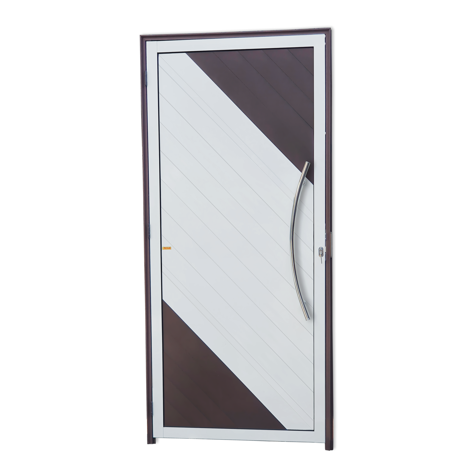 Porta de Alumínio Savana c/Puxador Linha Super-25 mix corten