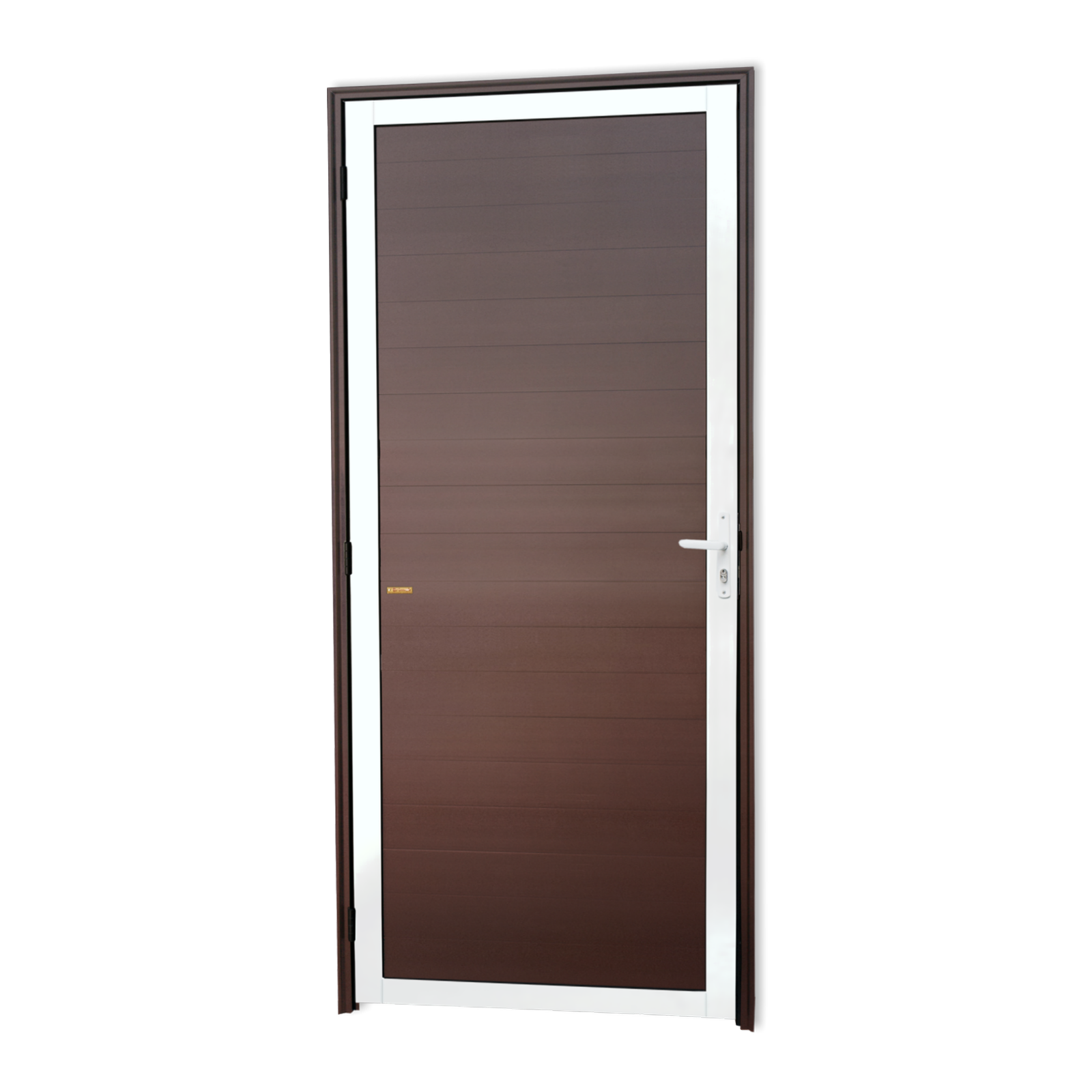 Porta de Alumínio Lambril Linha Super-25 mix corten