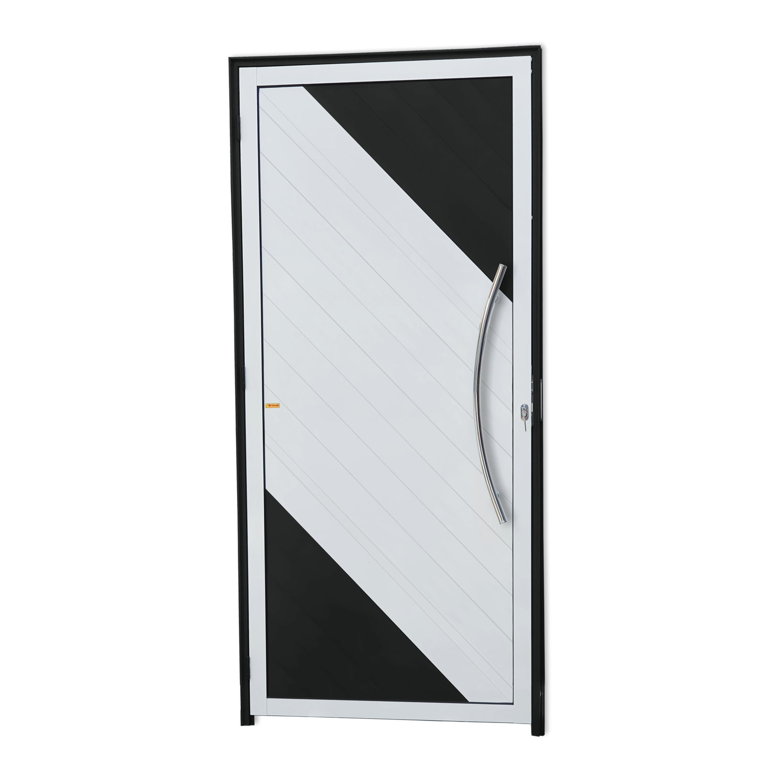 Porta de Alumínio Savana c/Puxador Linha Super-25 mix preto