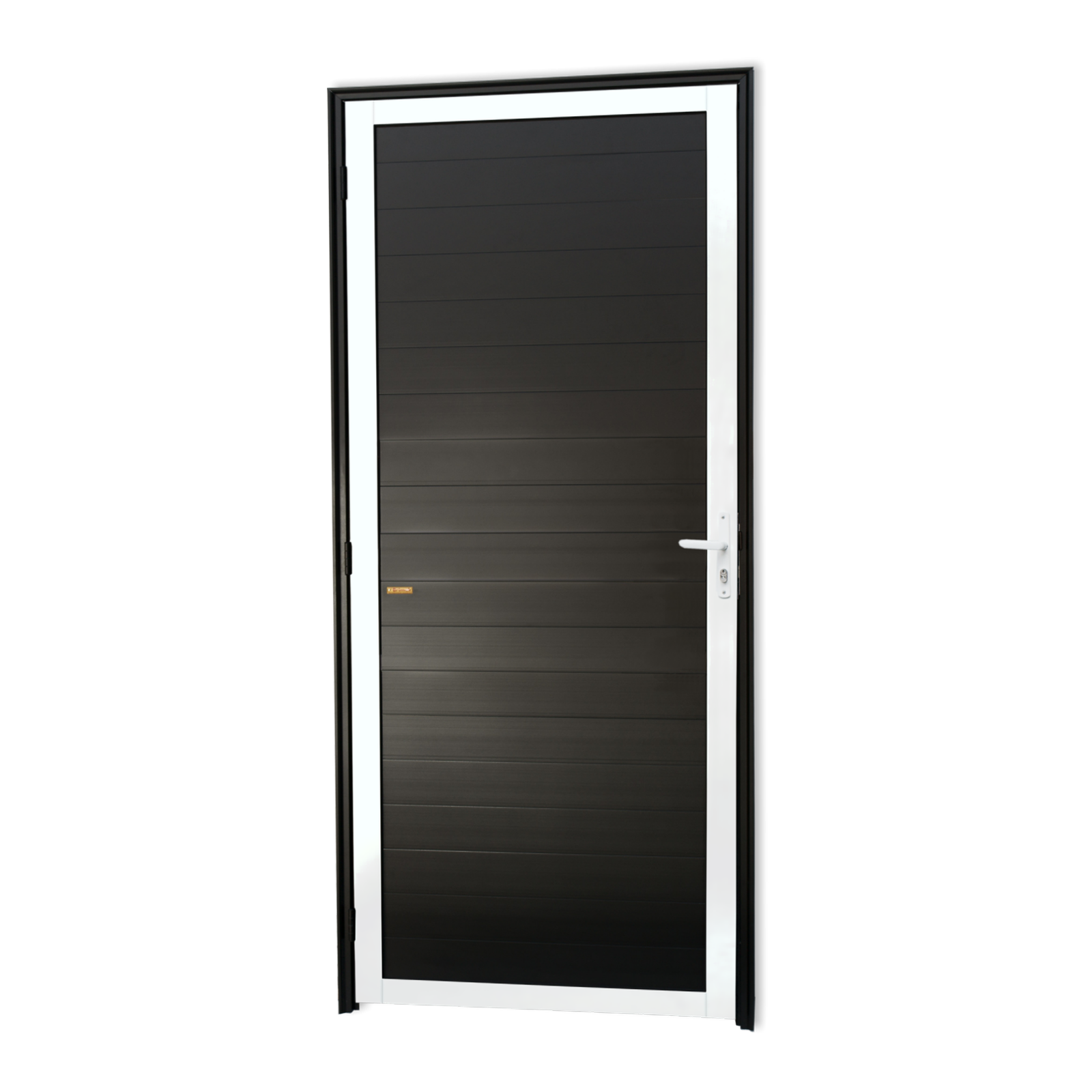 Porta de Alumínio Lambril Linha Super-25 mix preto