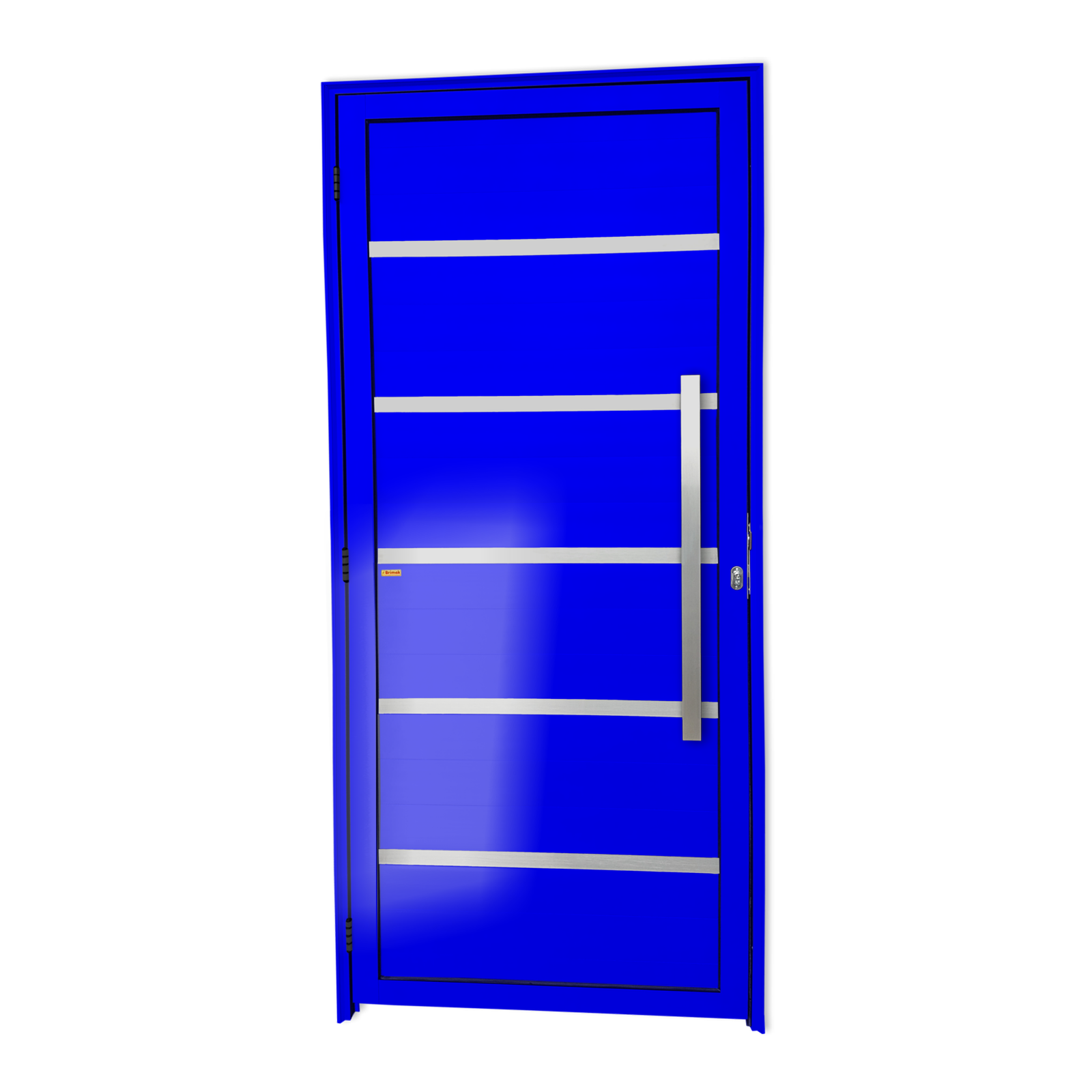 Porta de Alumínio Premium c/Puxador Linha Super-25 azul
