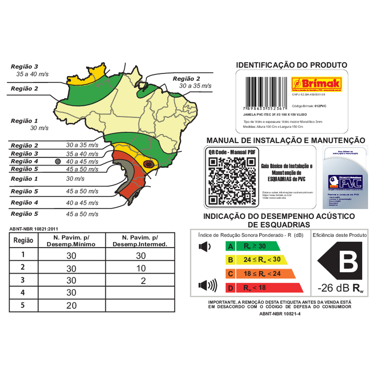 Janela de PVC 3 Folhas 