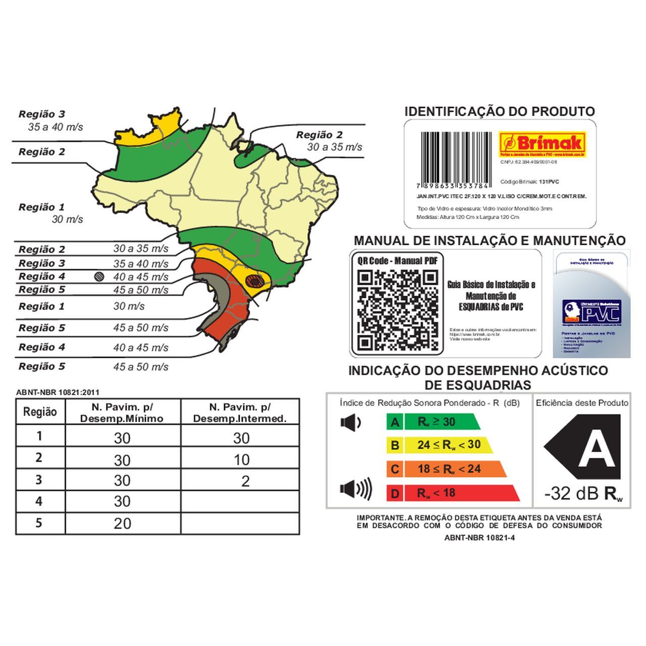 Janela Integrada de PVC 2 Folhas com controle remoto 