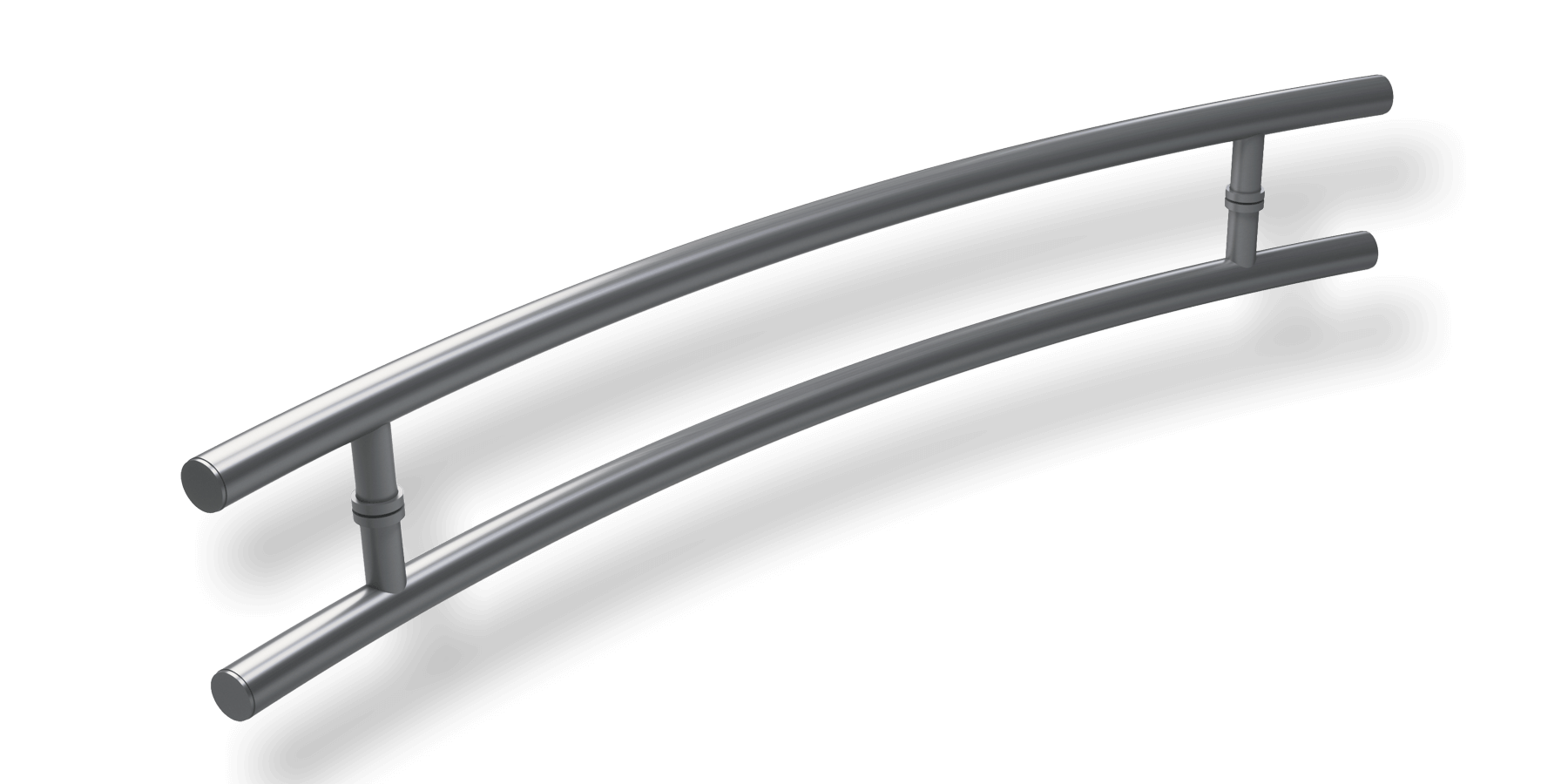 Puxador de alumínio modelo Athenas Escovado