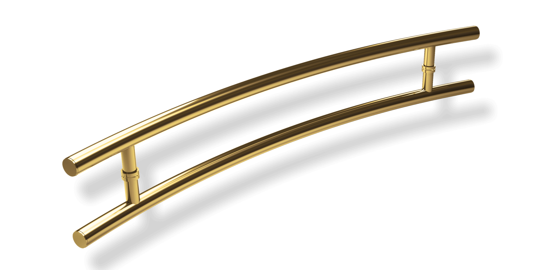 Puxador de alumínio modelo Athenas dourado