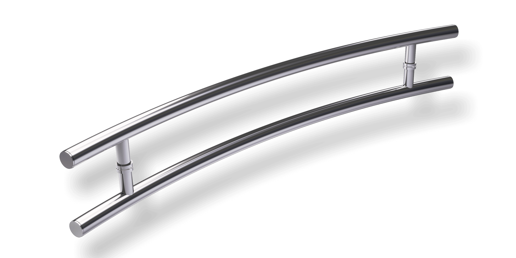 Puxador de alumínio modelo Athenas Polido