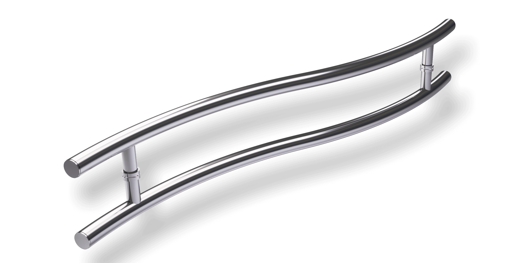 Puxador de alumínio modelo Sydney Polido