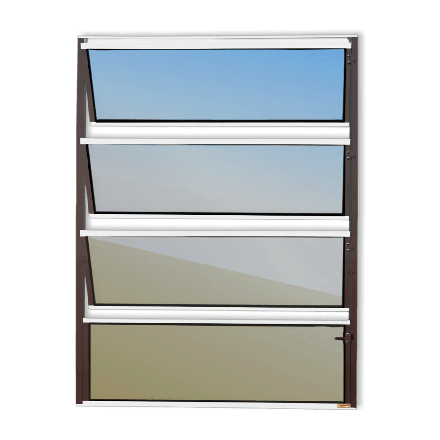 Basculante de Alumínio Master 1 seção (1F+3M) Mix Corten