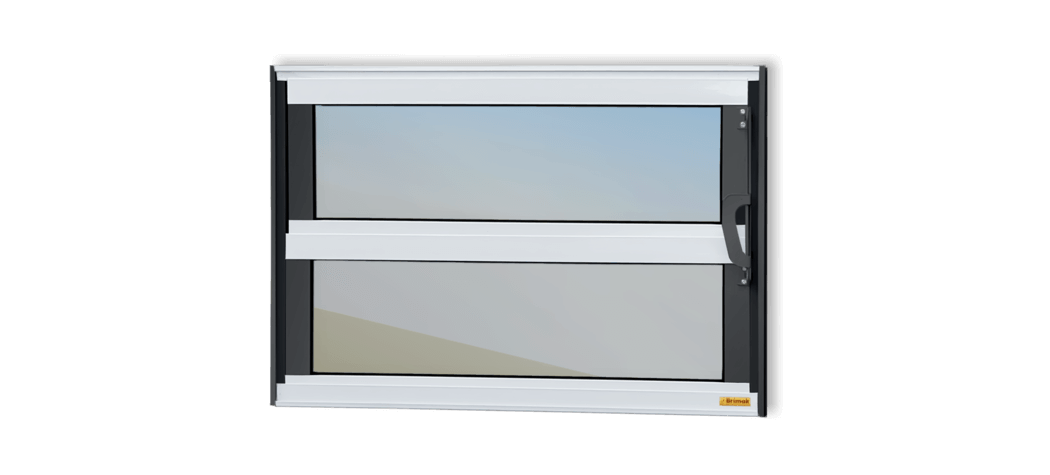 Basculante de Alumínio Elite 1 seção (1F+1M) Mix Preto